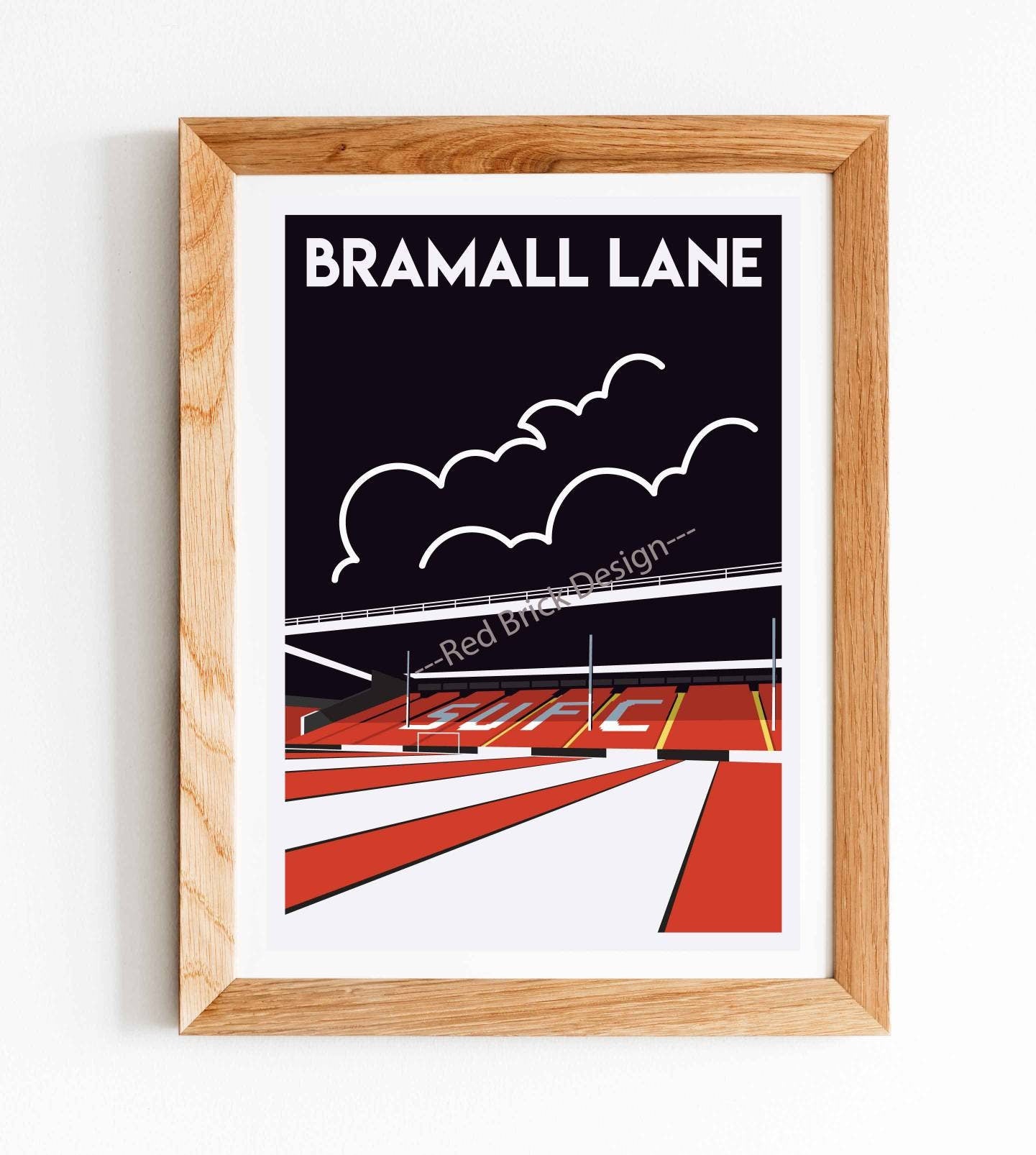 Vintage Football Stadium Art Print