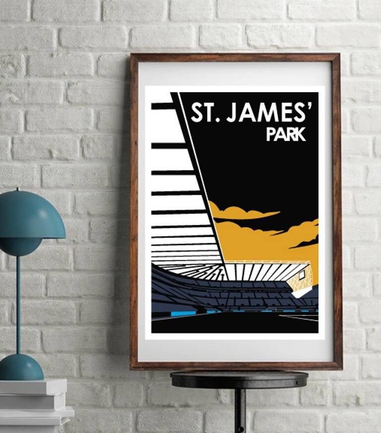 Retro Newcastle Football Decor