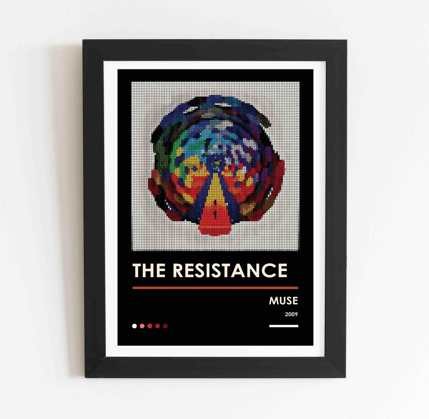 MUSE The Resistance Pixel Dot Art Poster