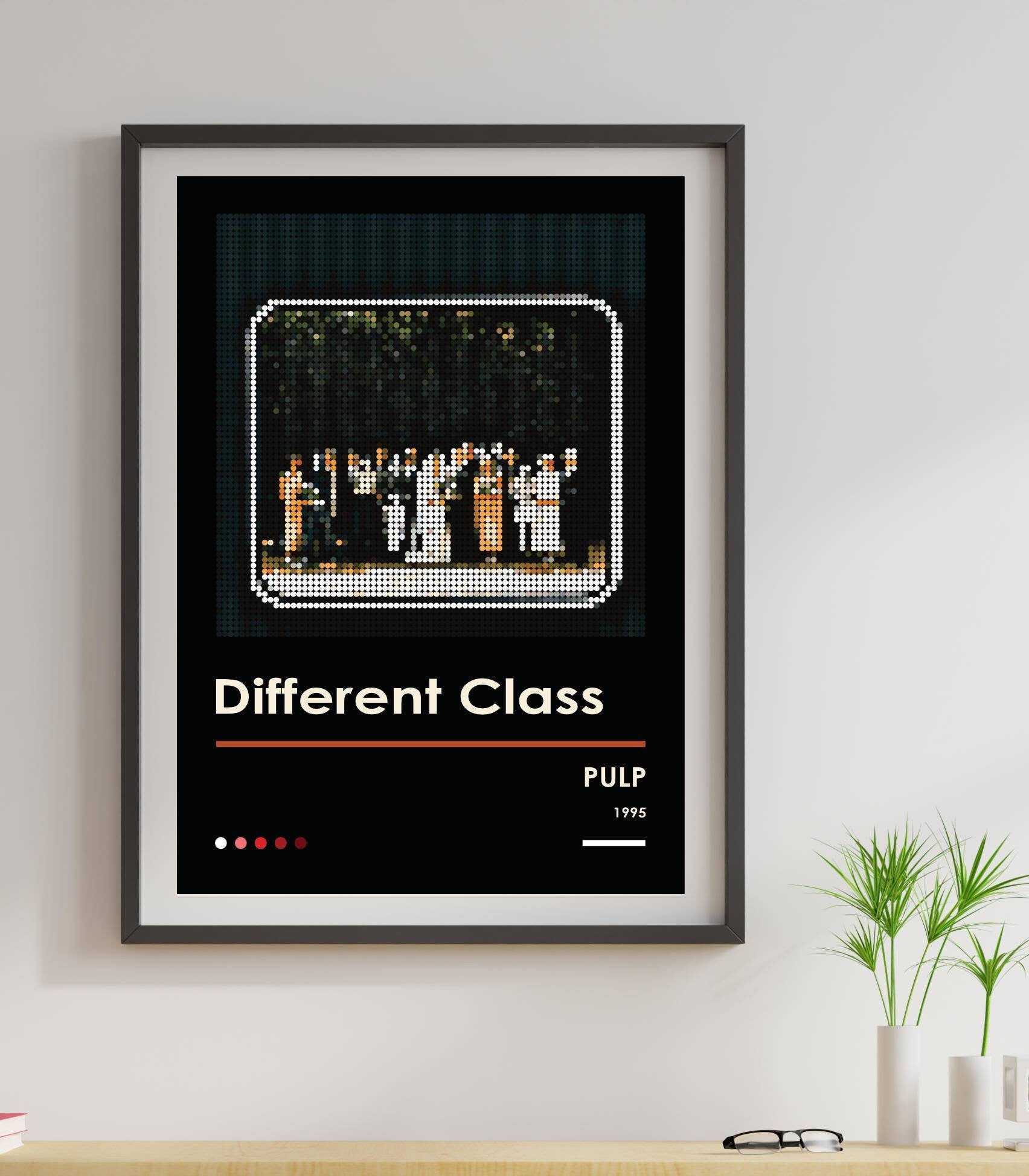 PULP Different Class Pixel Dot Art Print