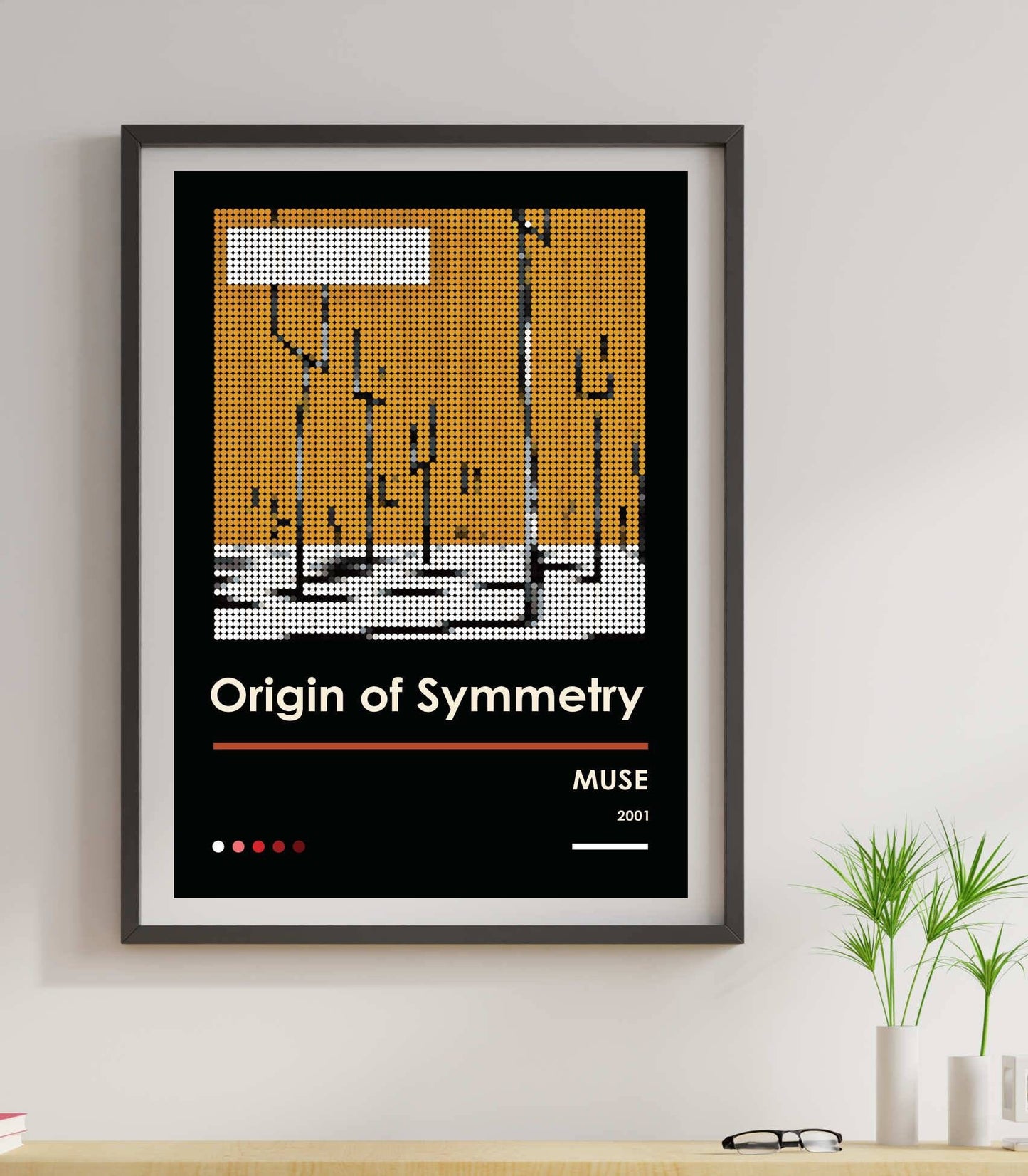 MUSE Origin of Symmetry Retro Minimalist Poster