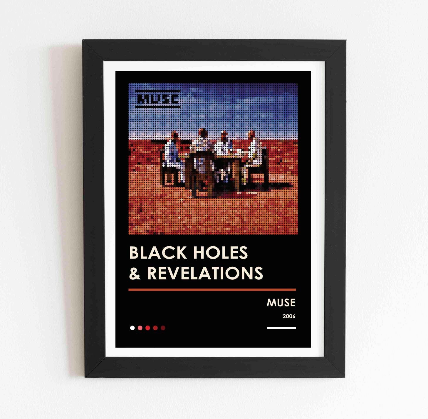 MUSE Black Holes and Revelations Pixel Dot Poster