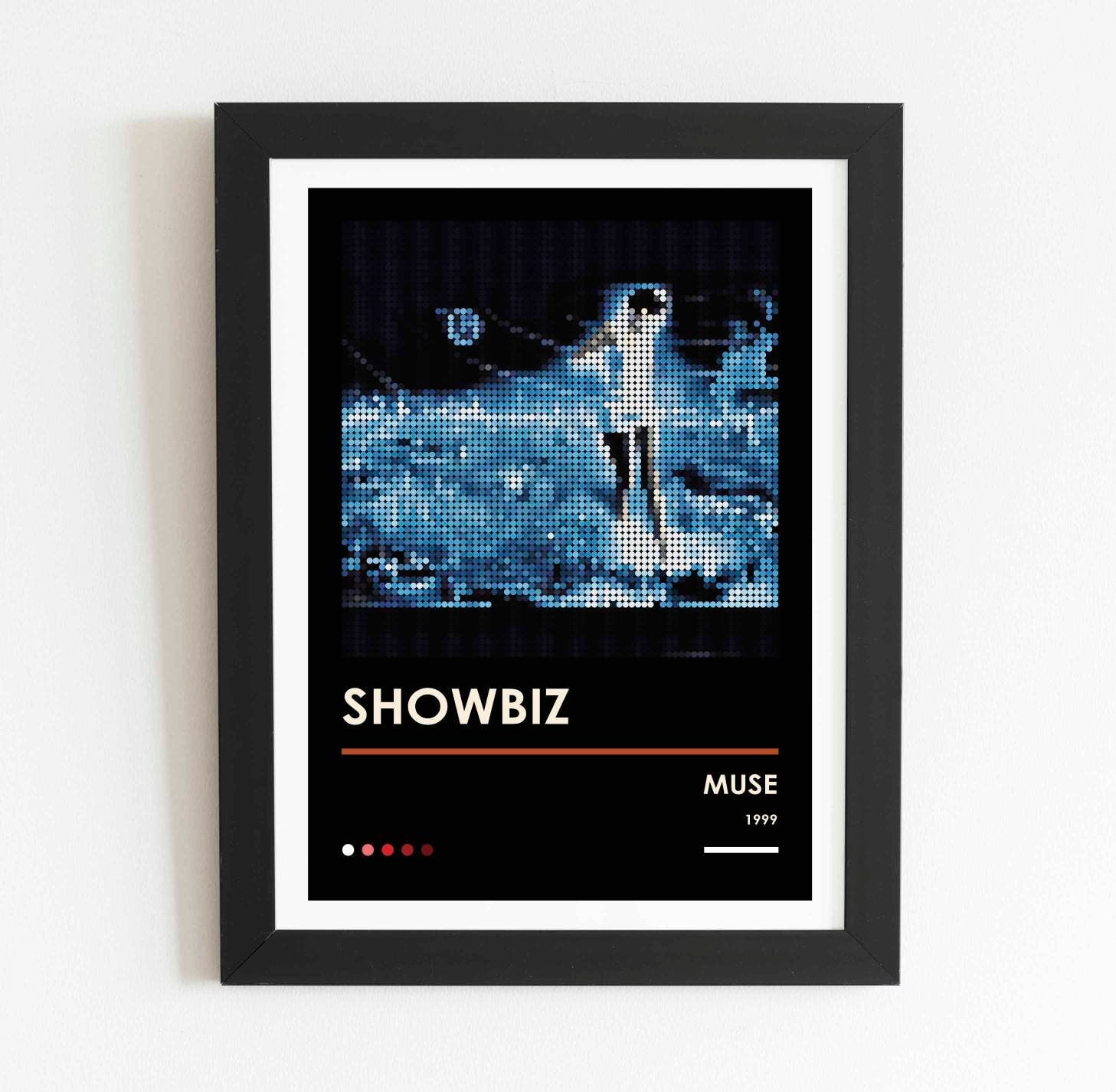 MUSE Showbiz Album Cover Pixel Dot Poster