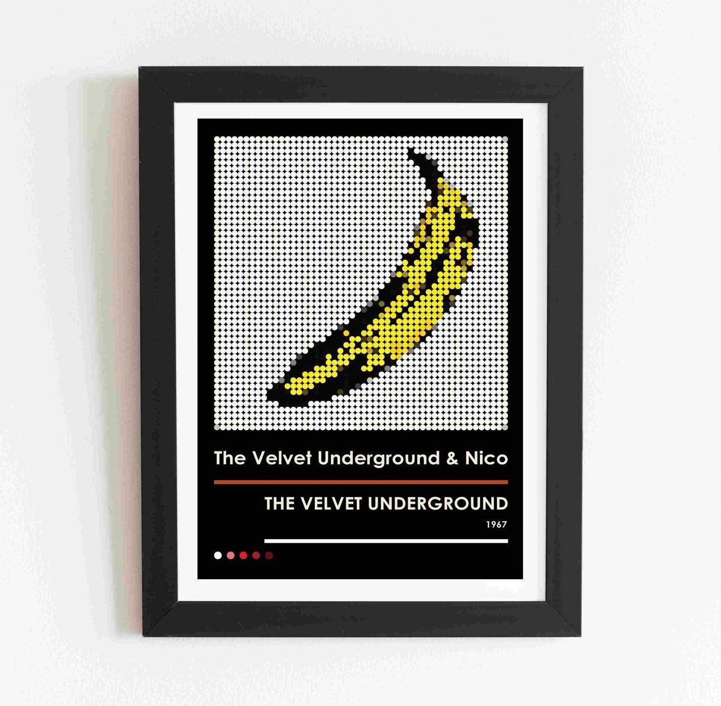 The Velvet Underground and Nico Album Cover Pixel Dot Poster