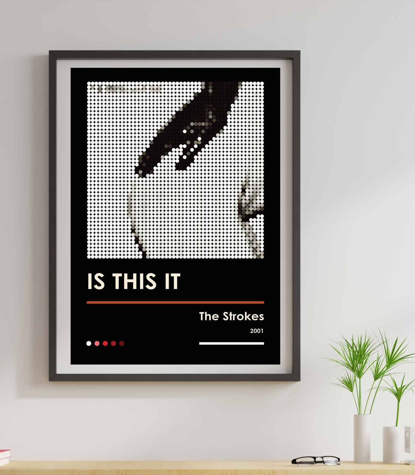 The Strokes Is This It Pixel Dot Art Print