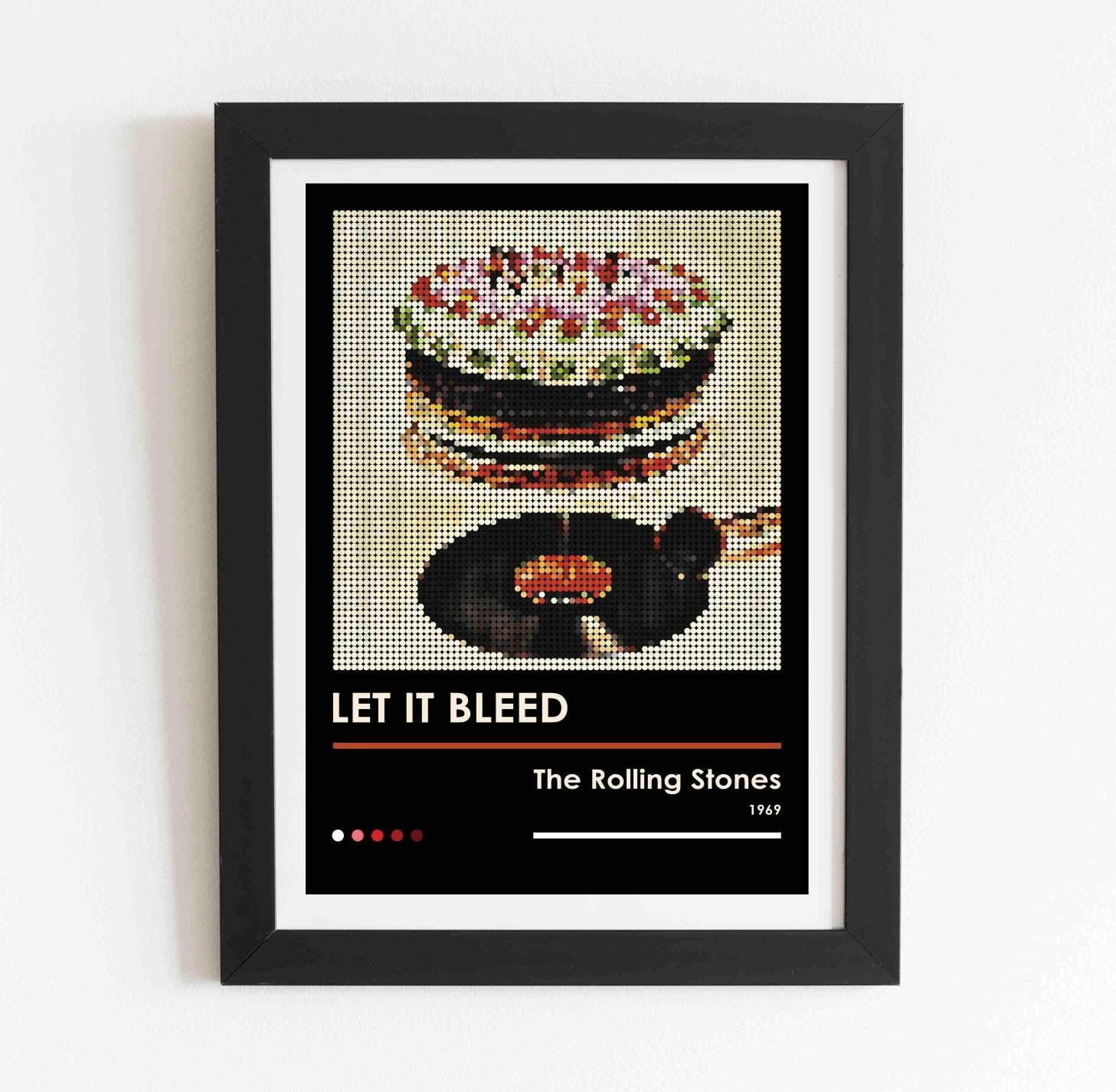 The Rolling Stones Let It Bleed Pixel Dot Art Print