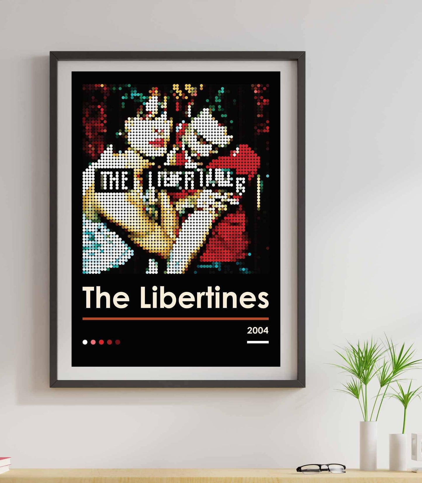 The Libertines Self-Titled Album Pixel Dot Poster