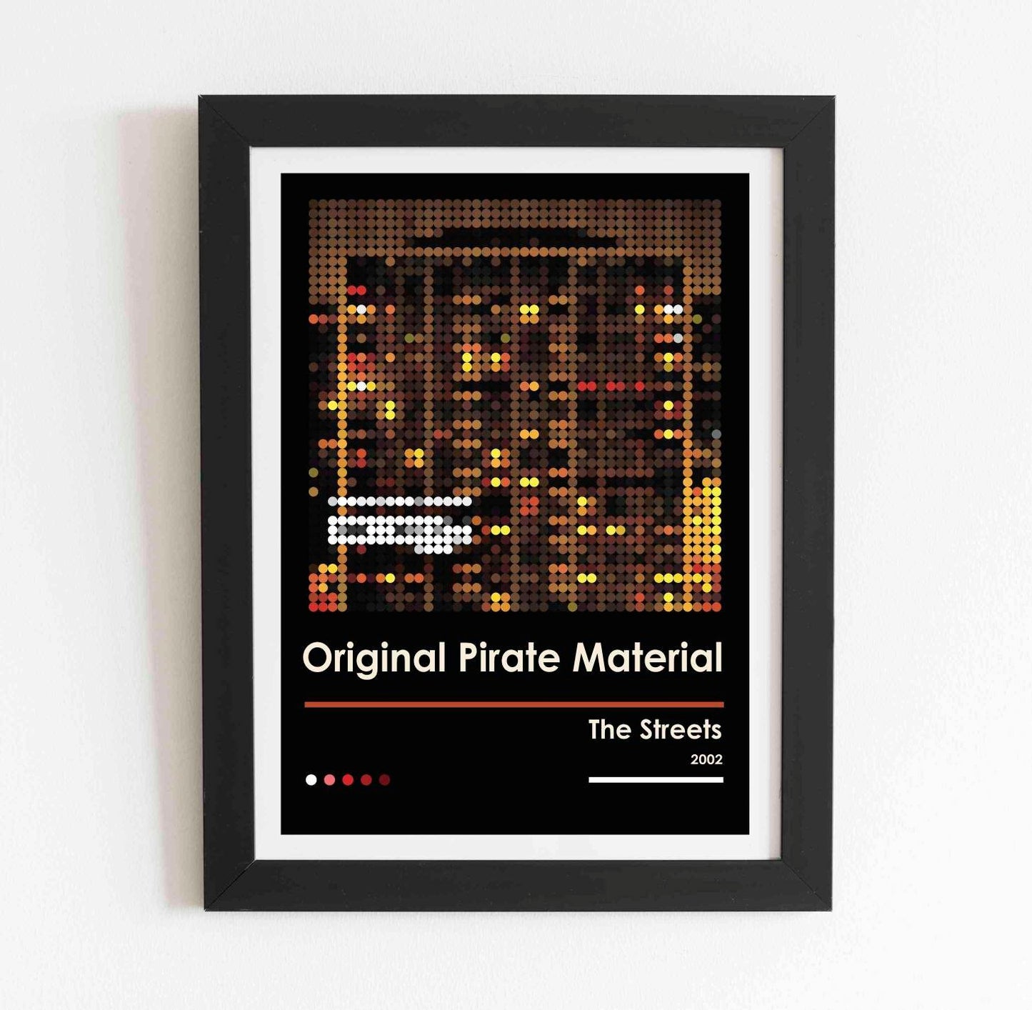 The Streets Original Pirate Material Pixel Dot Retro Poster