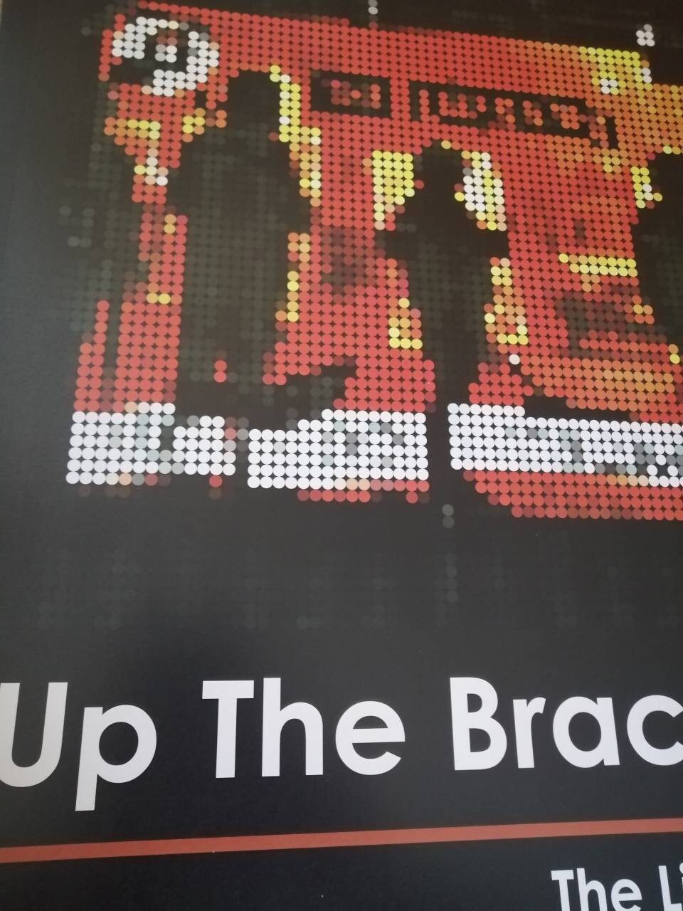 Retro-style art print of Up The Bracket