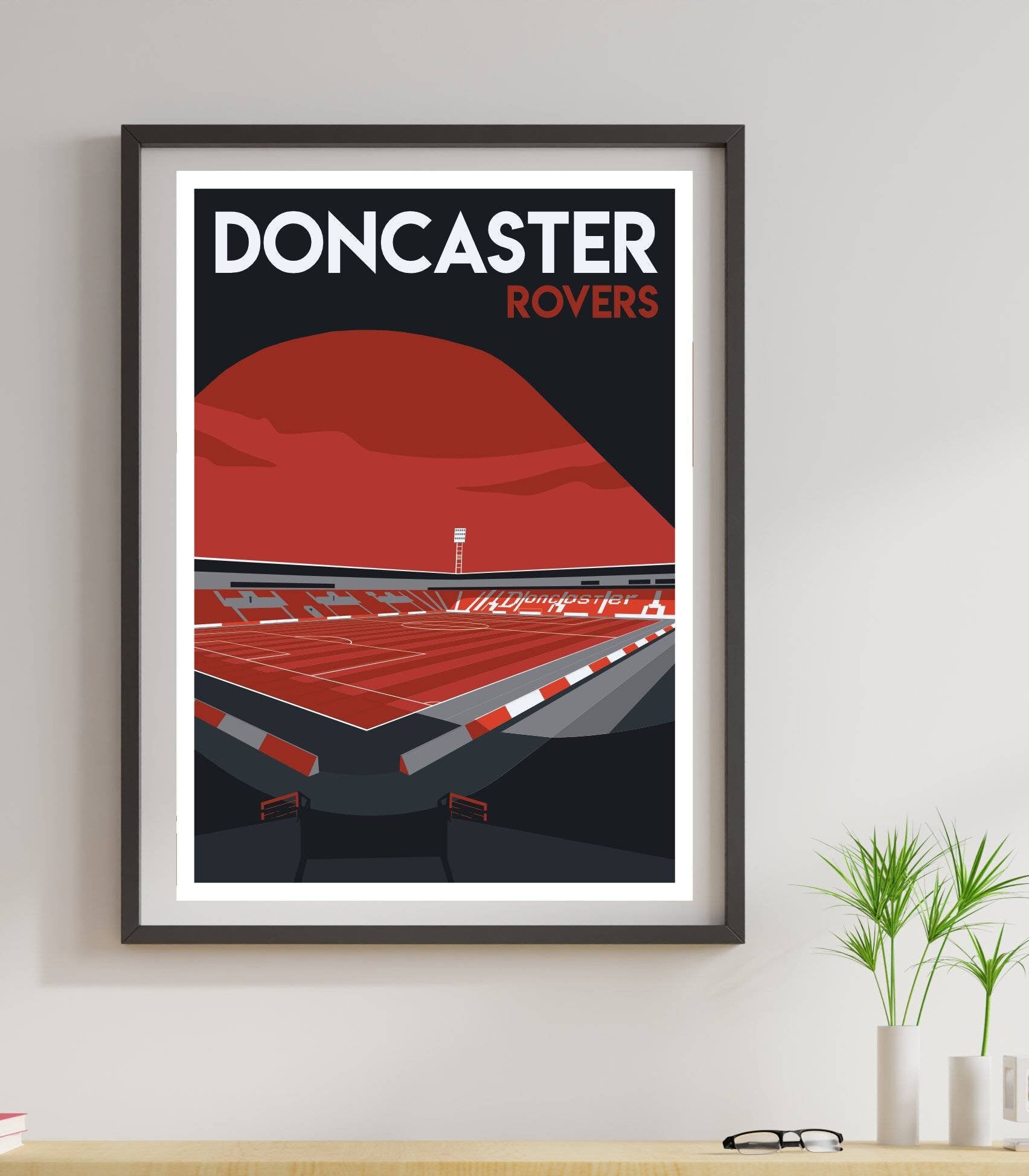 Football stadium art print