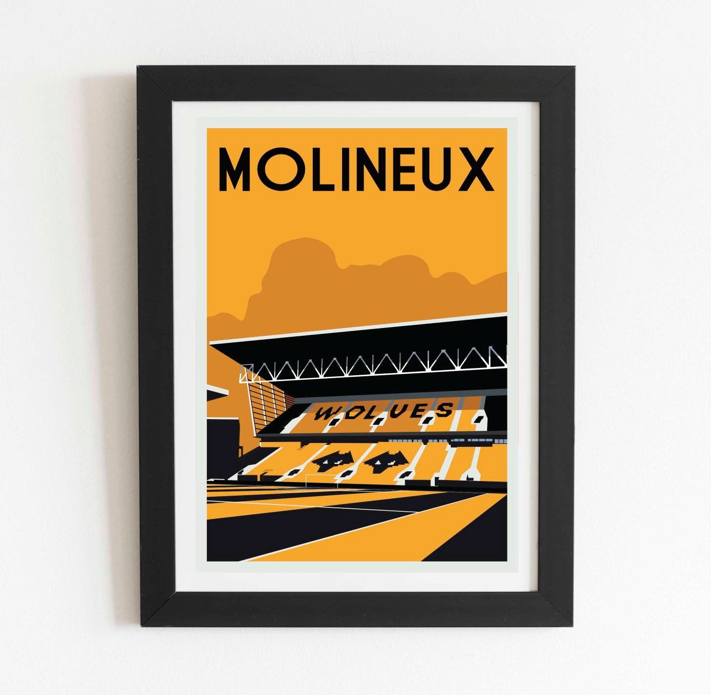 Molineux Retro Art Poster