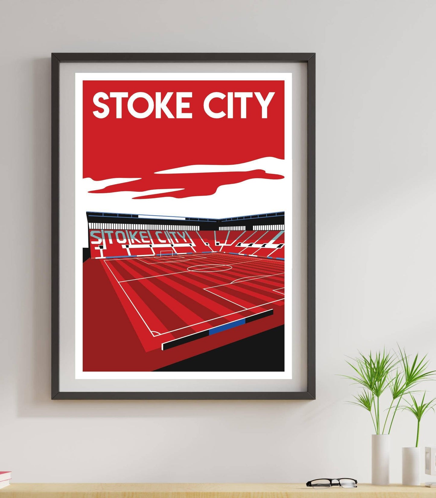 Vintage Stoke City Football Print