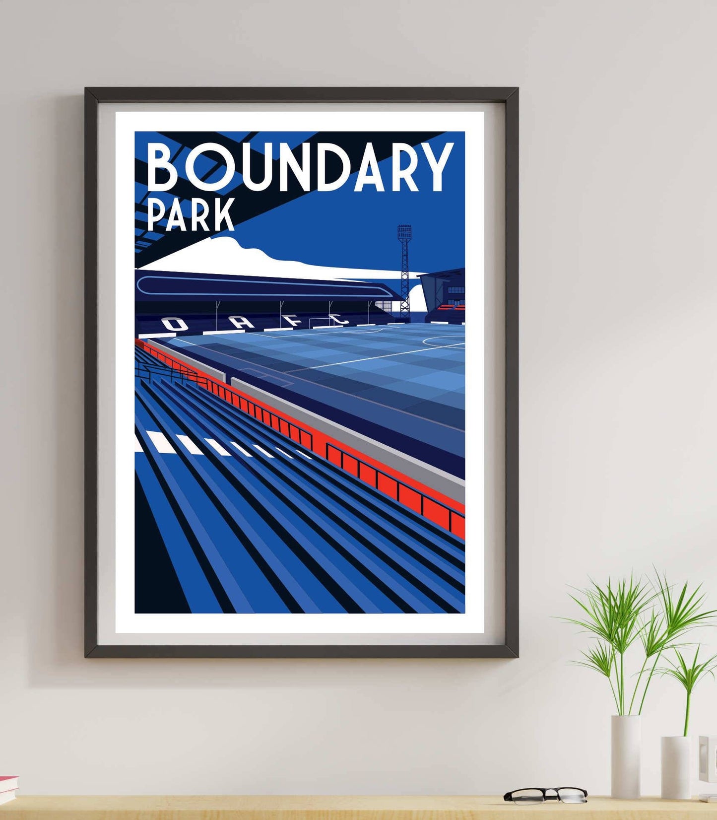 Boundary Park retro art print