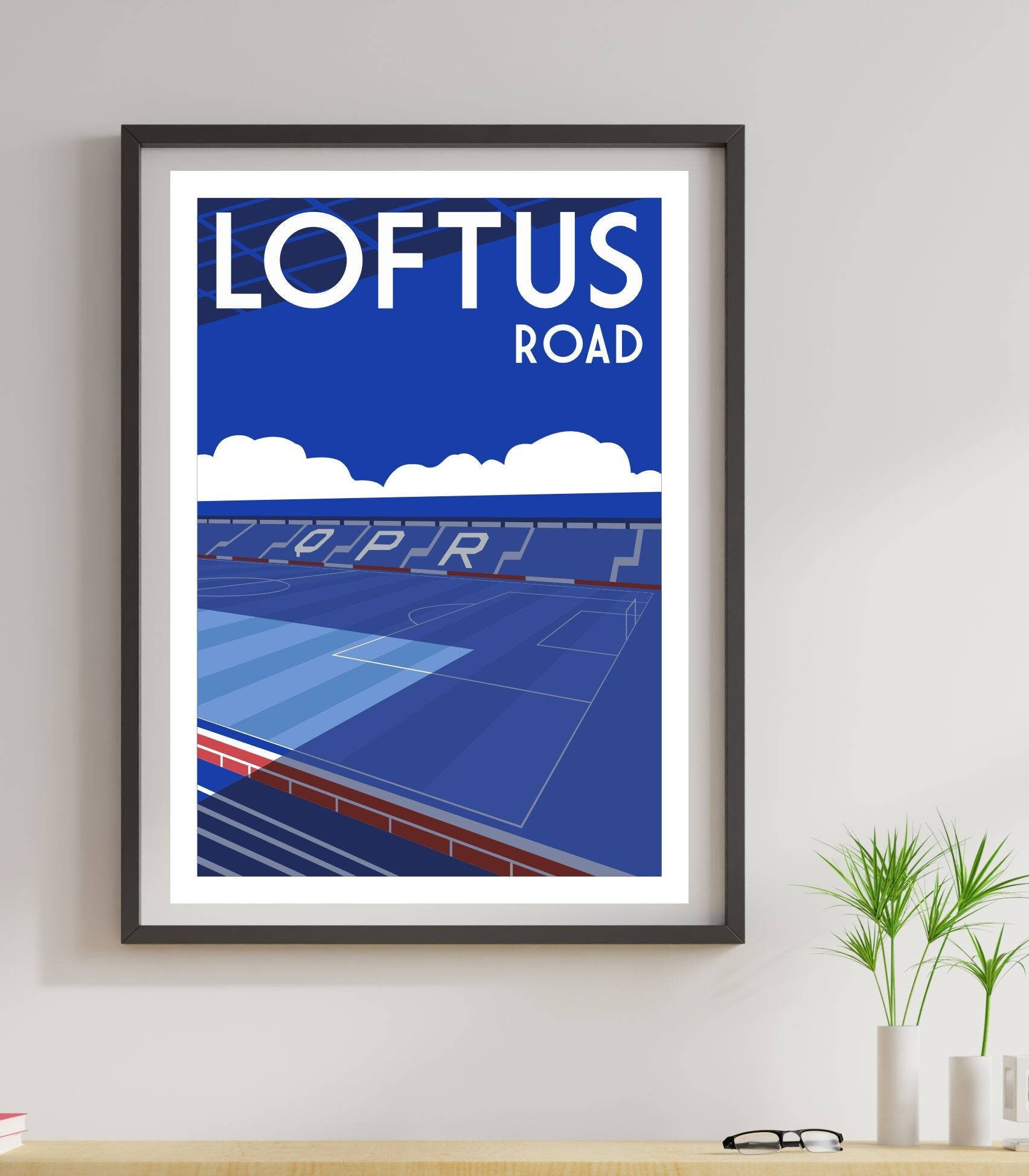 Retro Style Loftus Road Poster