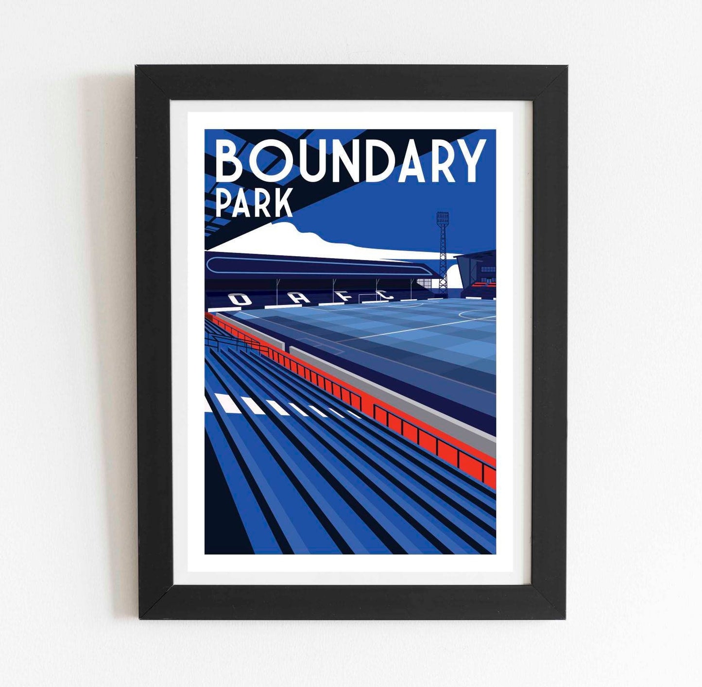 Oldham Athletic stadium poster