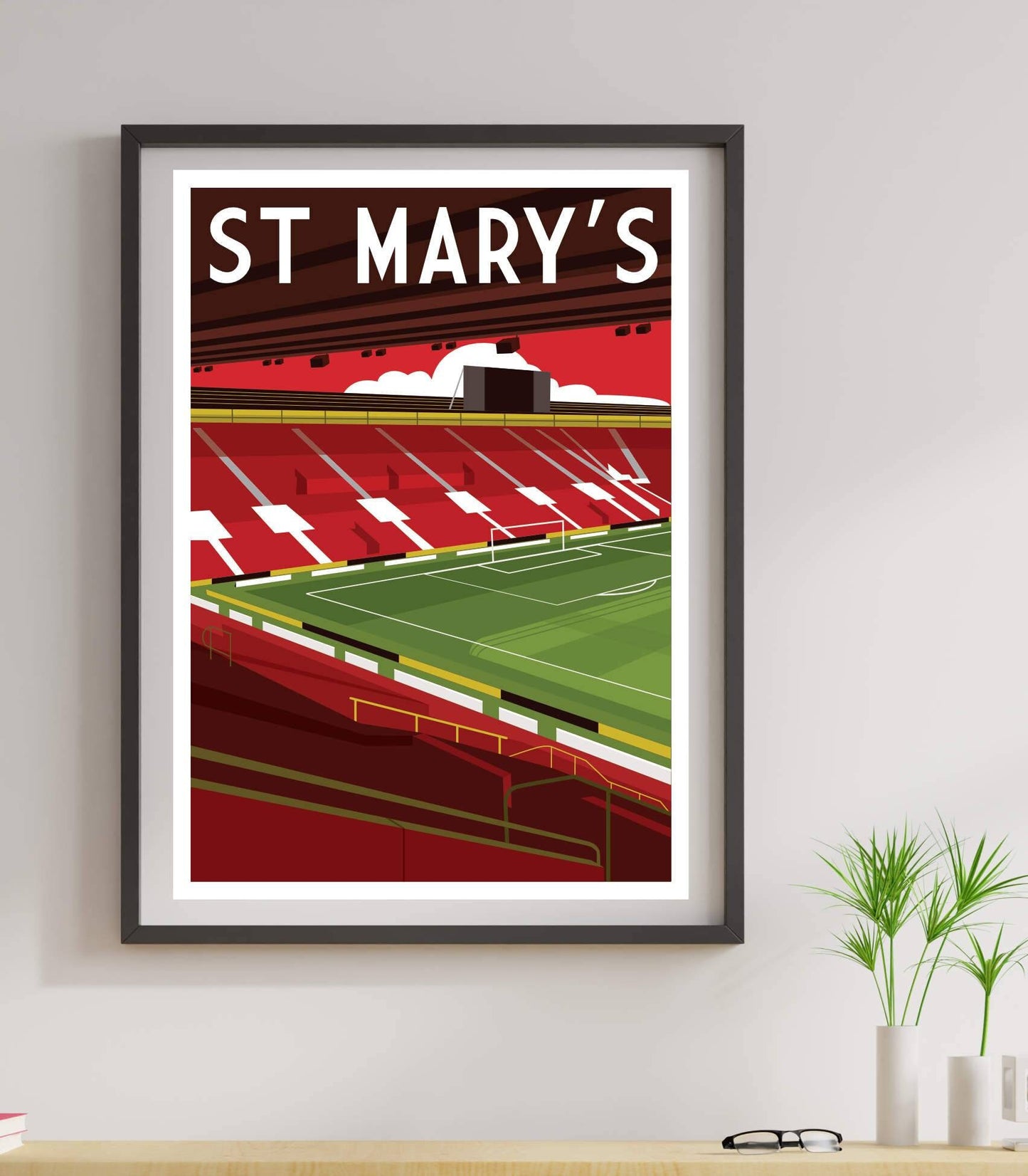 Football Stadium Decor Poster