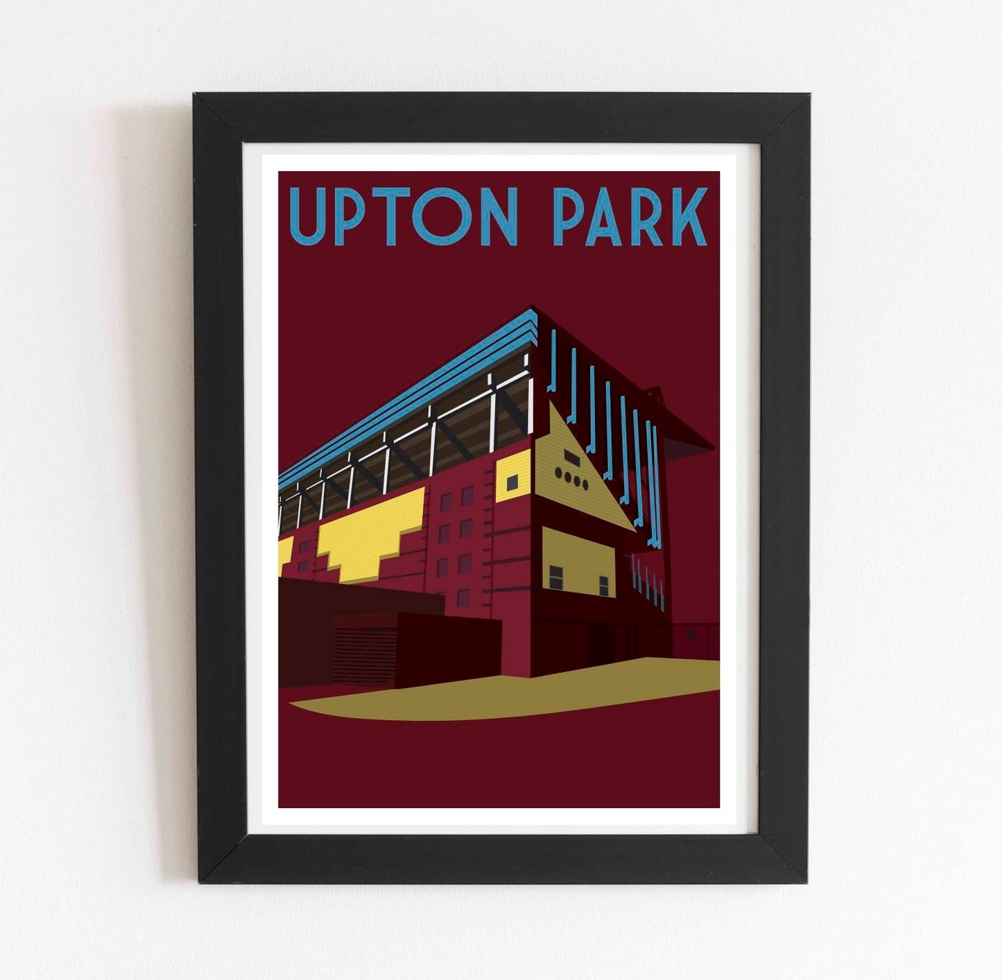 Upton Park West Ham United Retro Poster