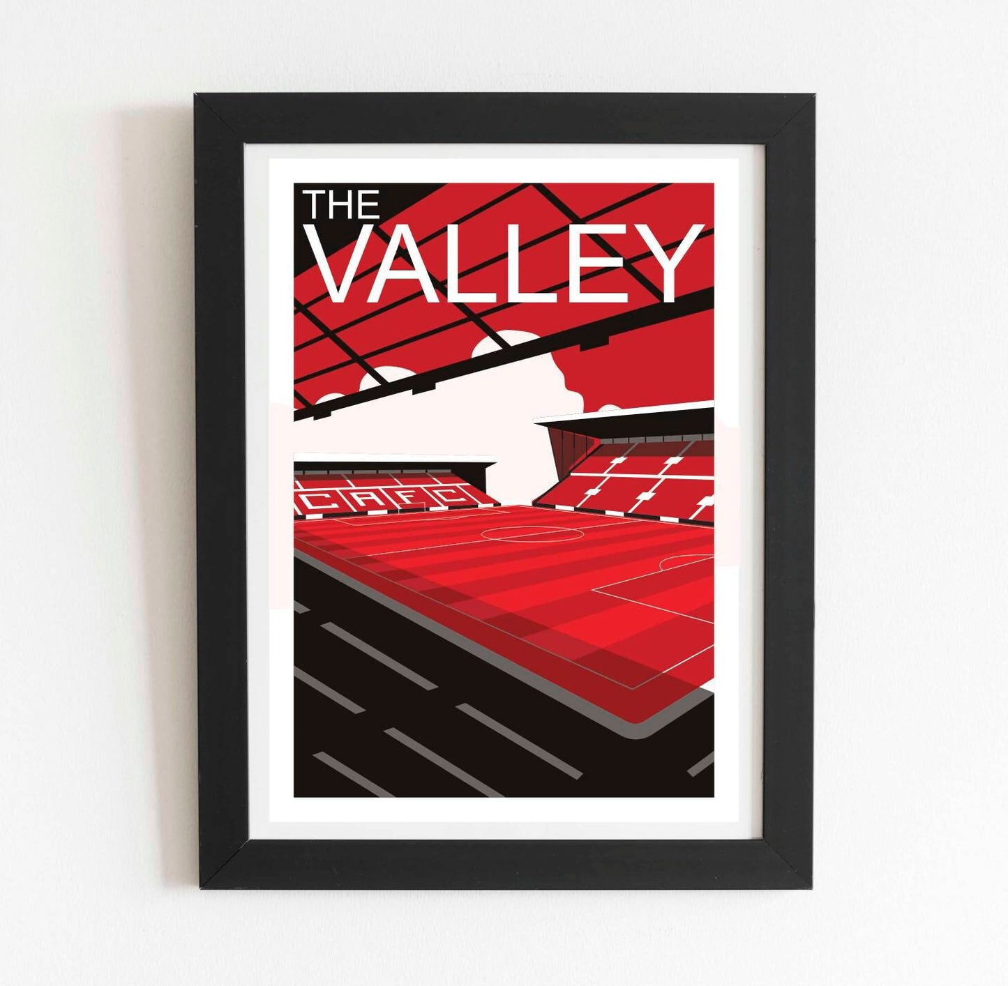 Charlton Athletic football stadium poster