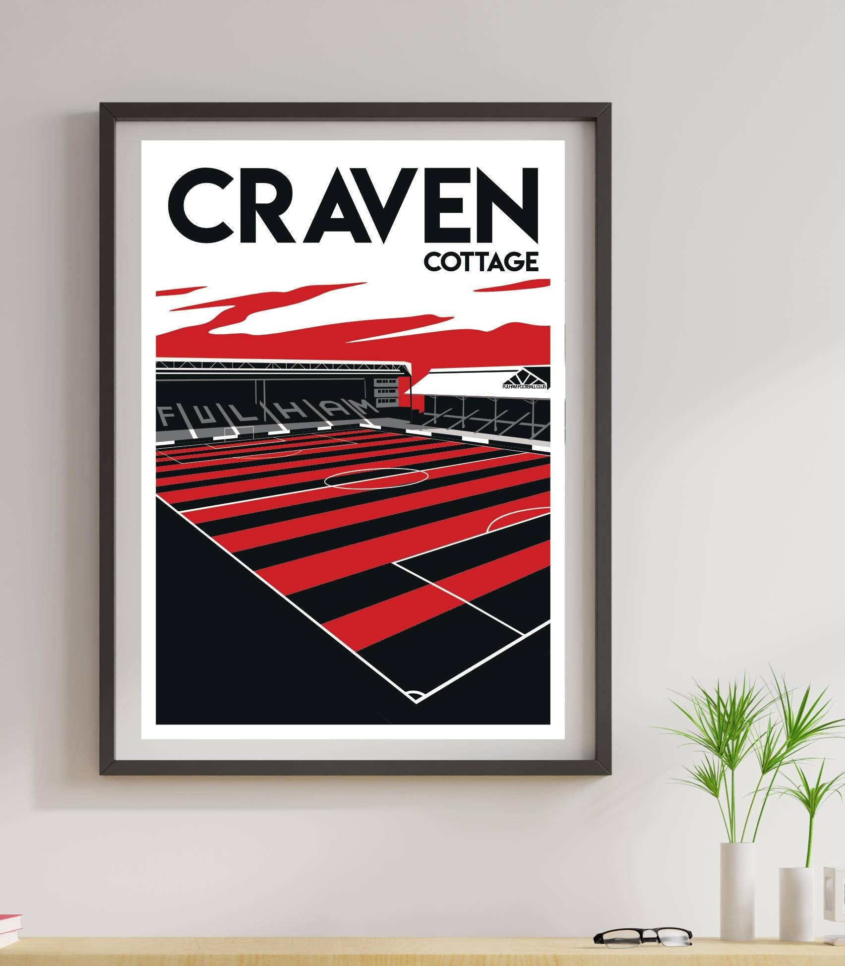 Vintage football stadium artwork