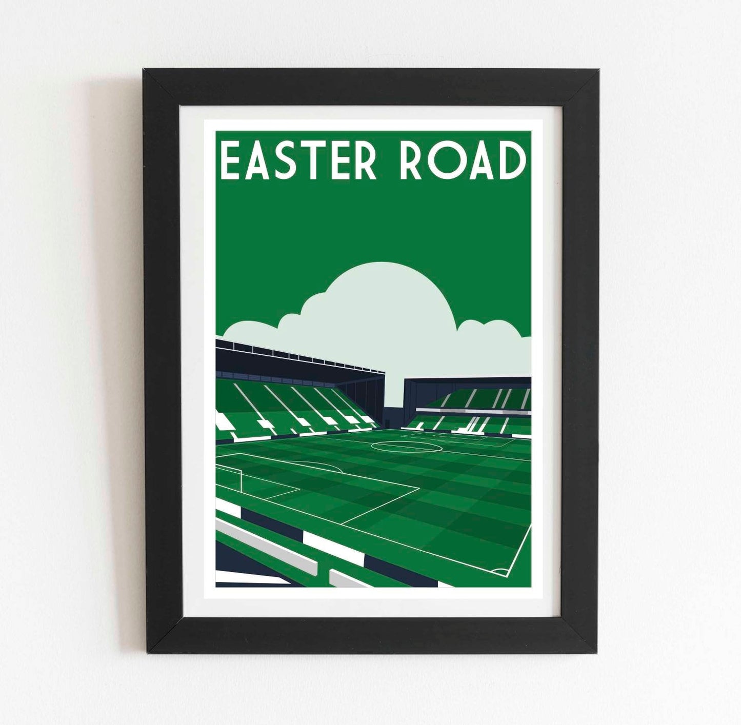 Hibernian Retro Art Design Poster