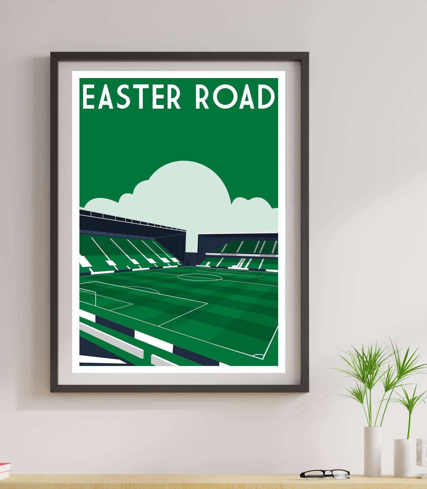 Easter Road Vintage Stadium Print