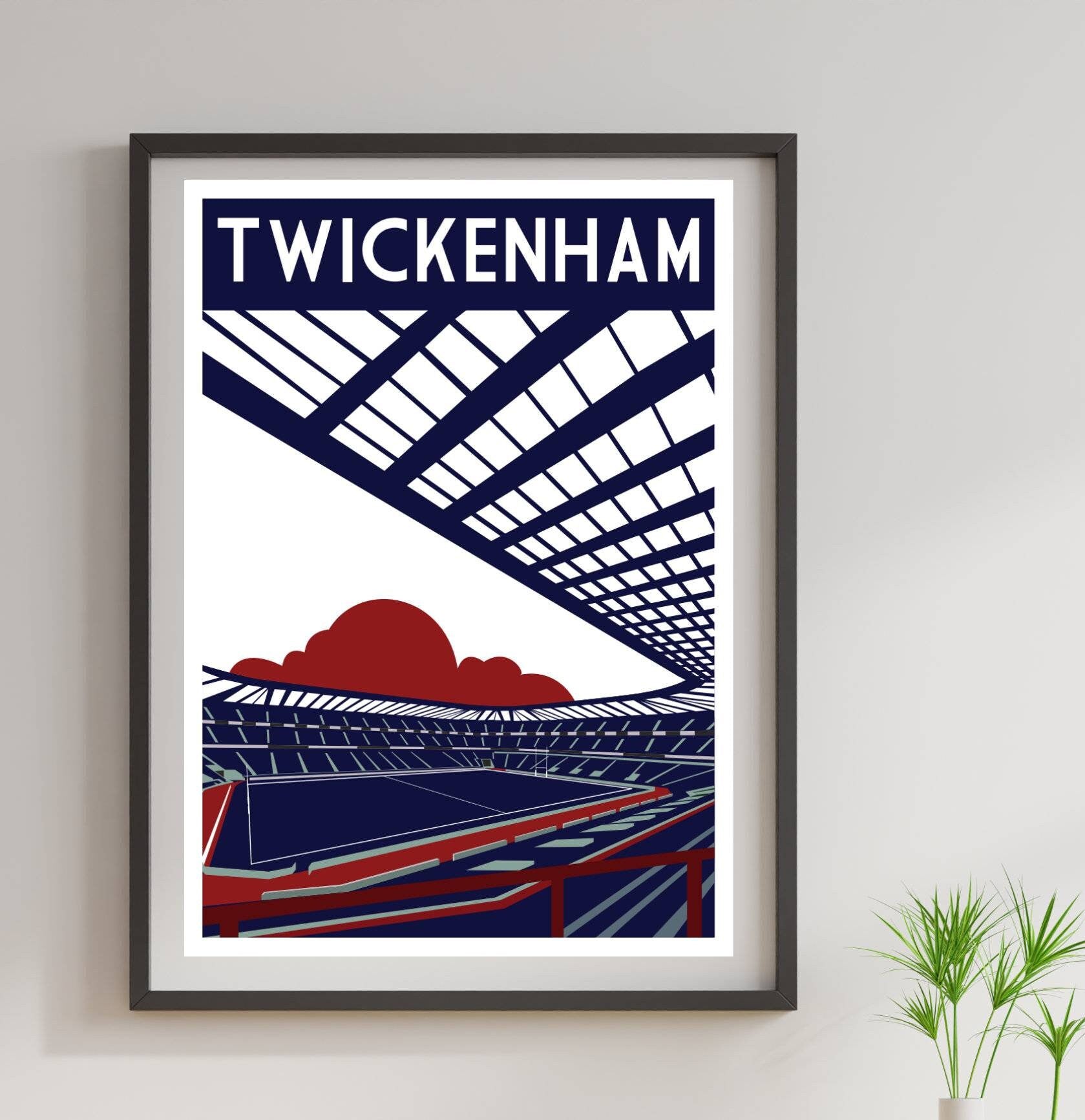 Retro Rugby Decor Print