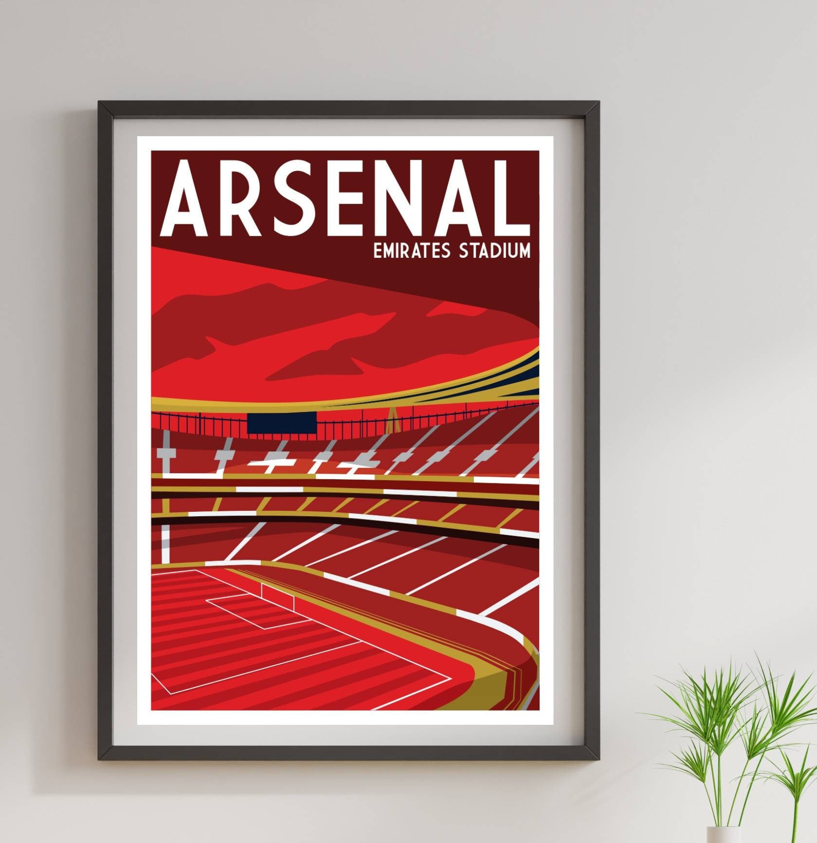 London football stadium artwork