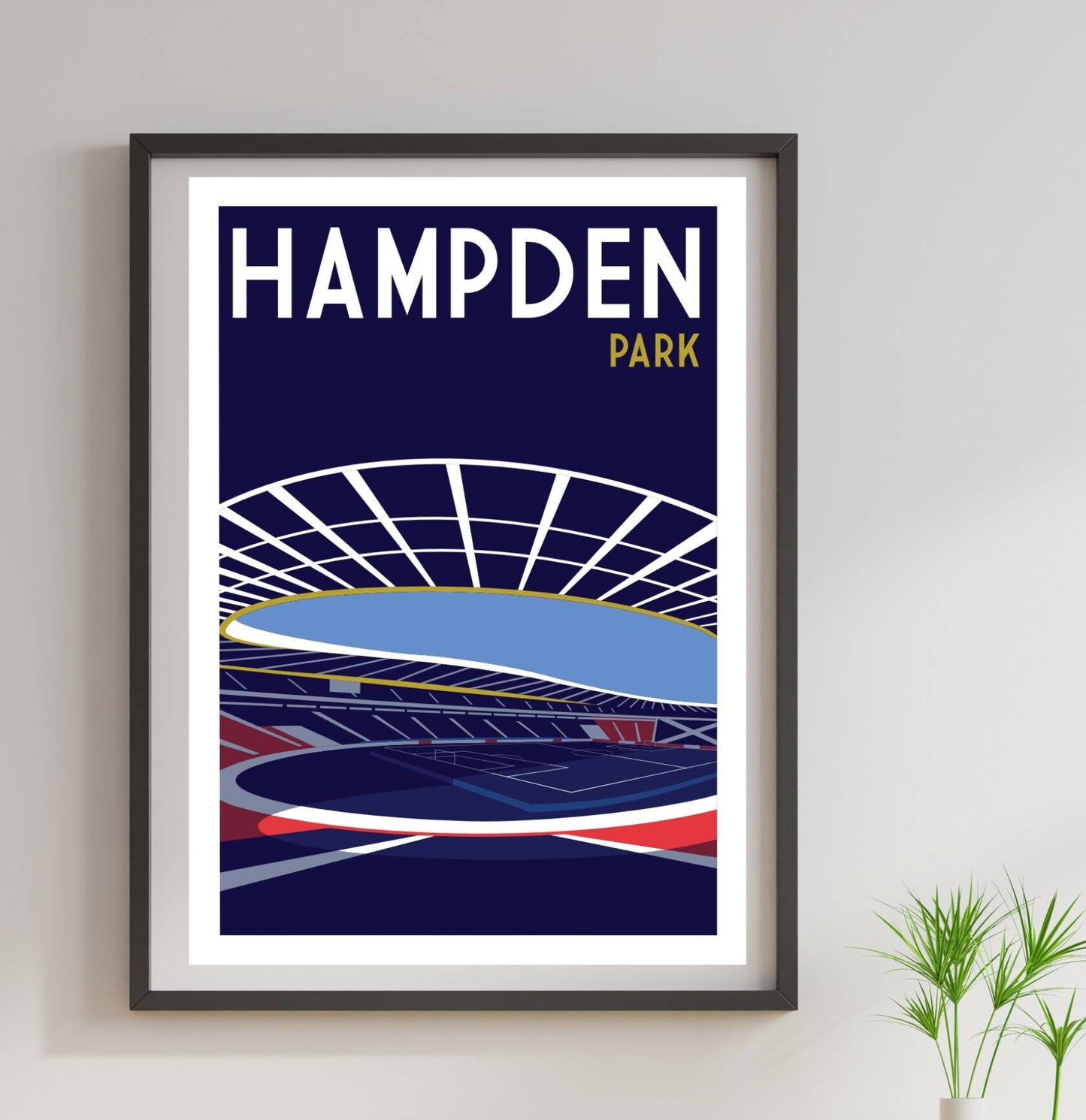 Scottish Football Stadium Artwork