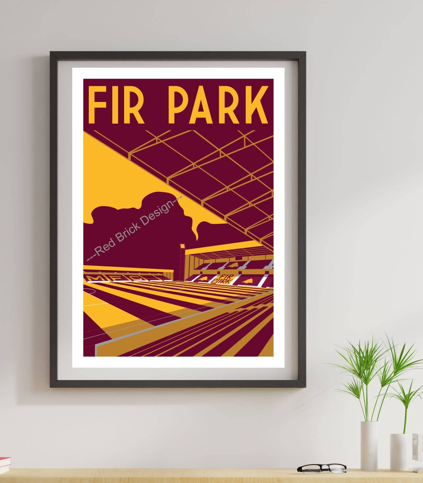 Nostalgic Football Stadium Print