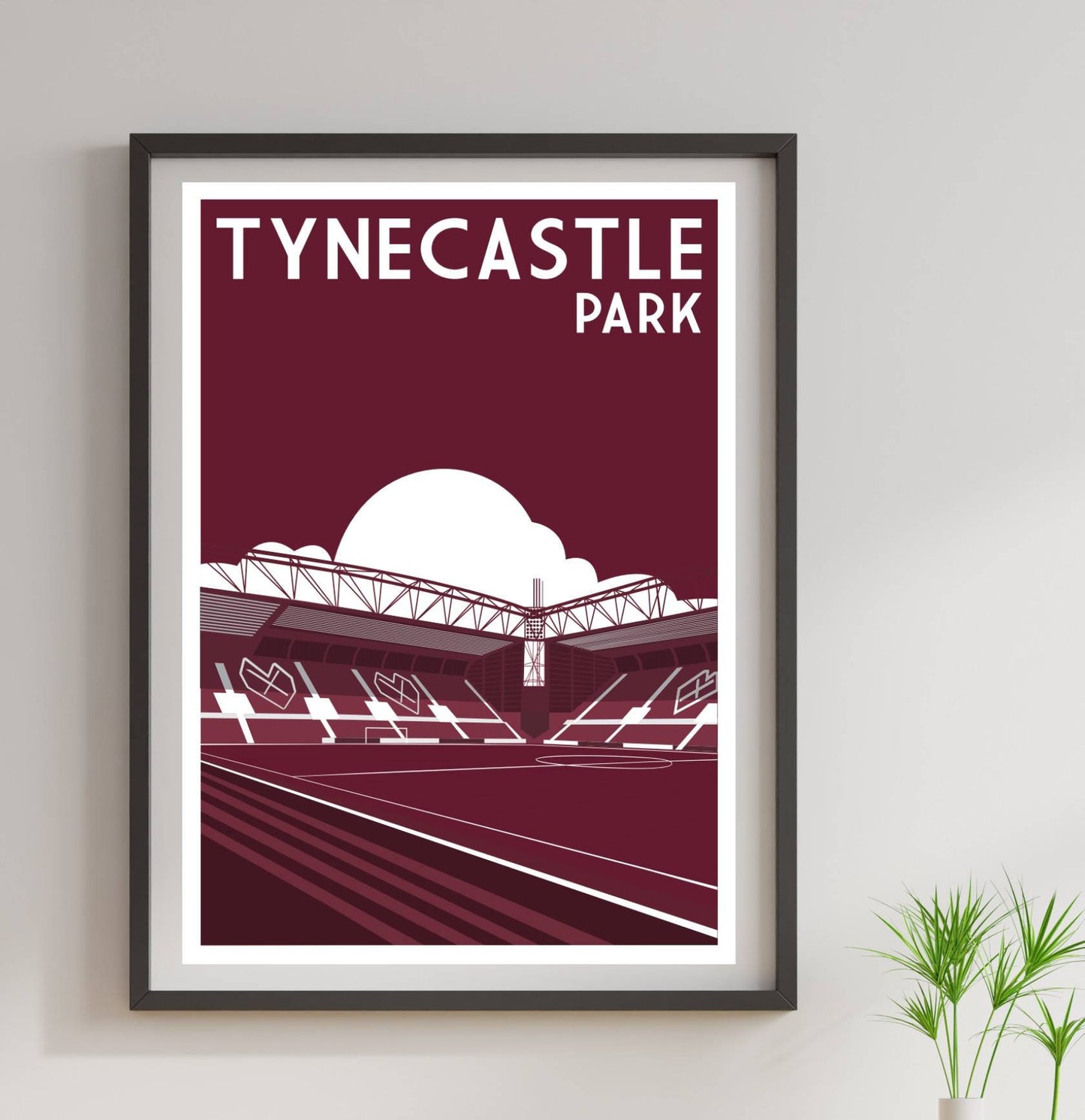 Hearts FC vintage design print