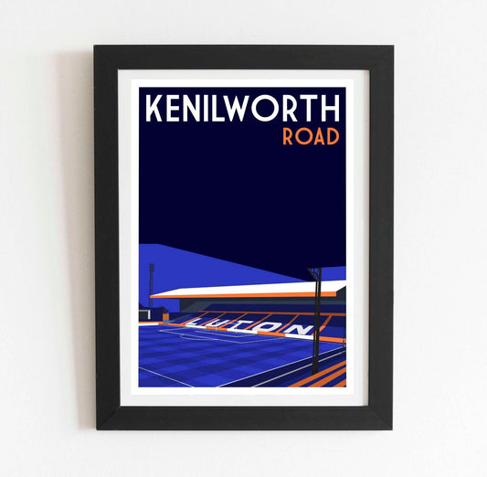Luton Town Kenilworth Road interior poster
