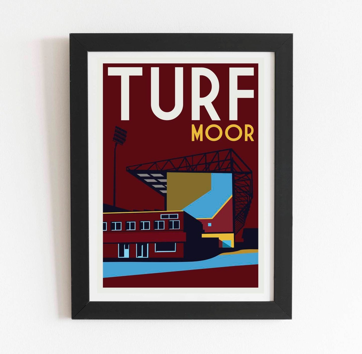 Burnley Turf Moor Football Stadium Poster