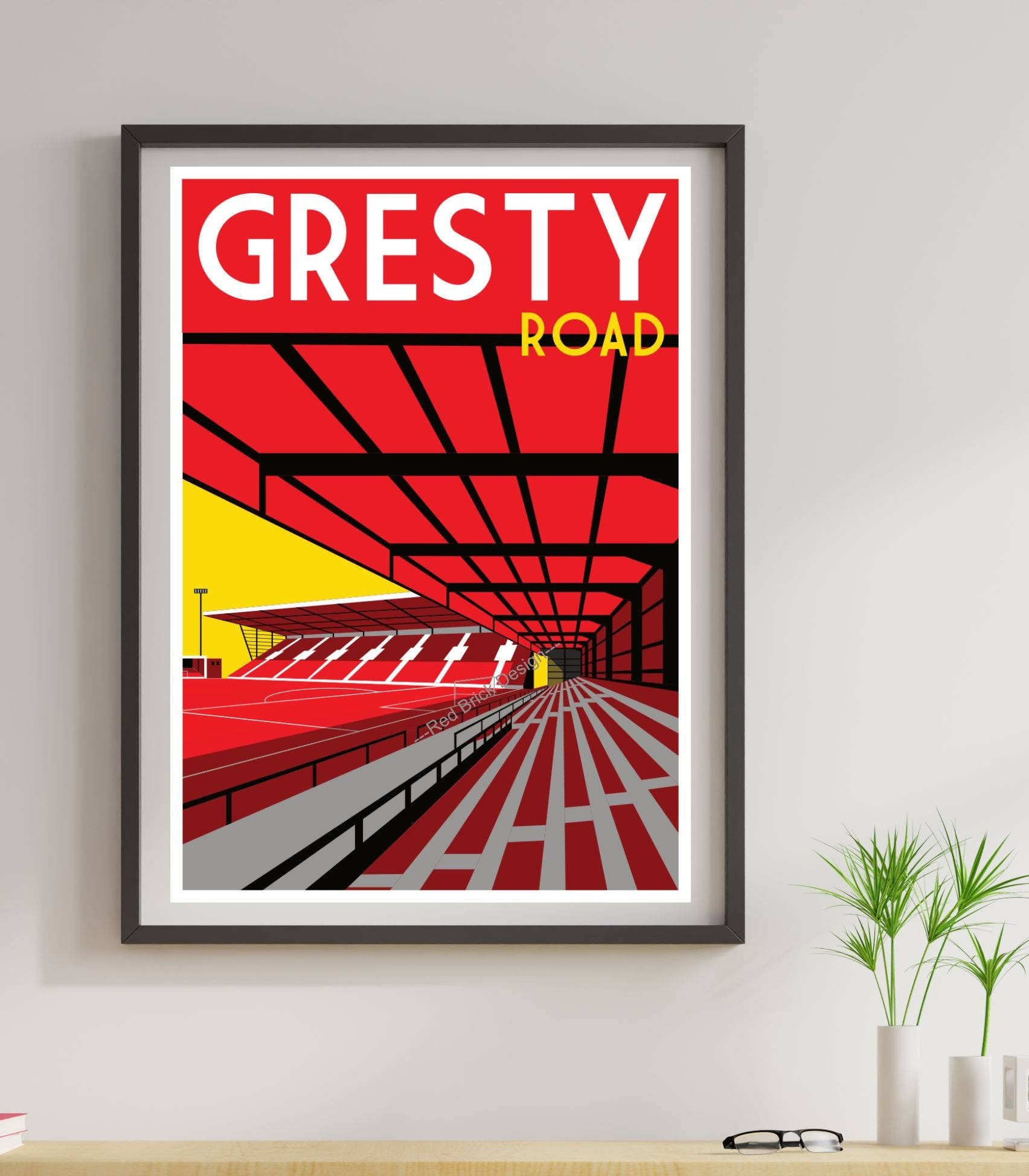 Nostalgic Football Stadium Print