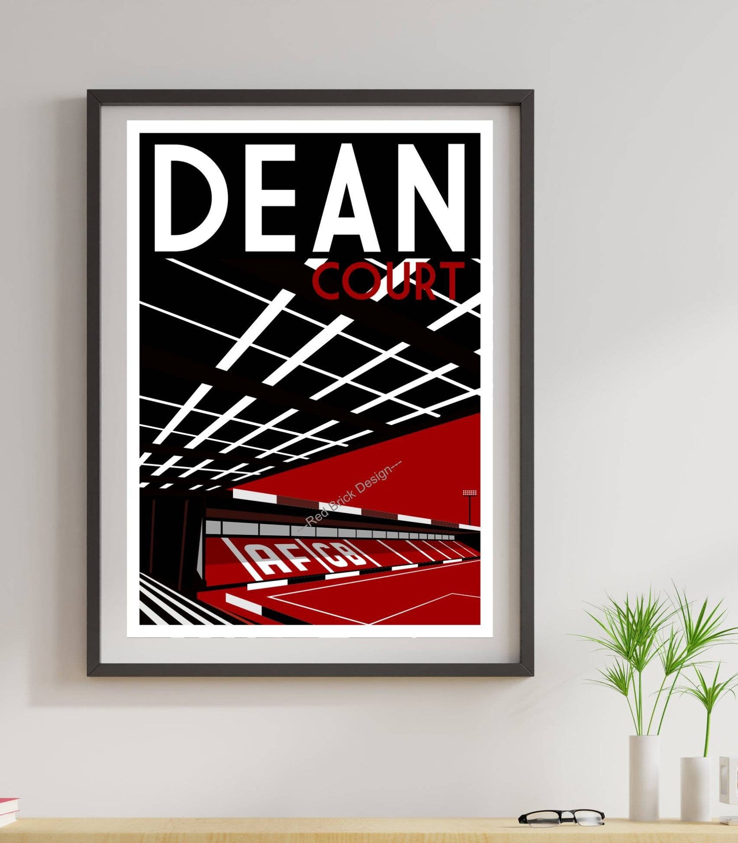 Bournemouth FC Retro Art Design Poster