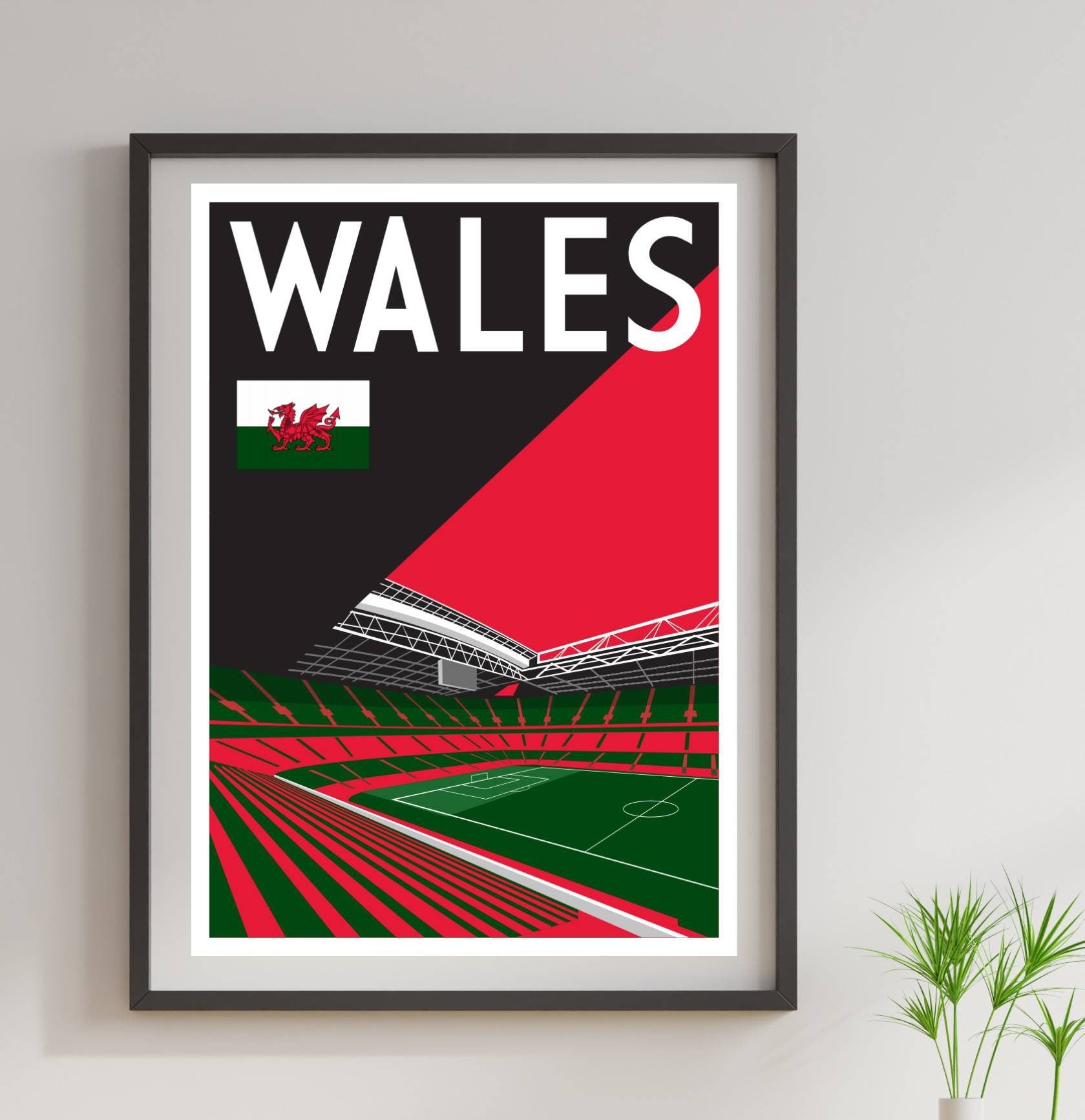 Cardiff Millennium Stadium football version poster