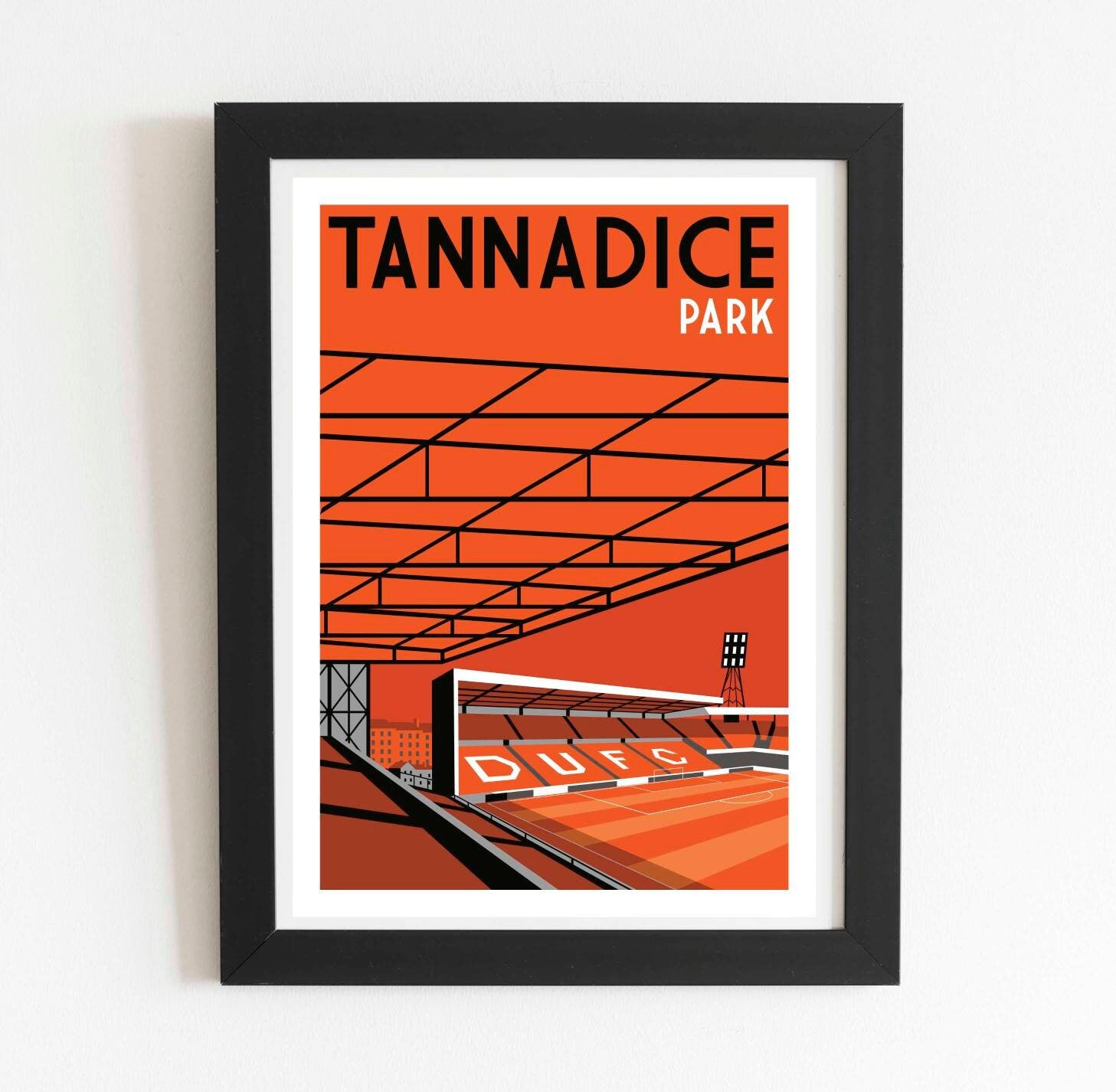 Retro Dundee United Tannadice Park Poster