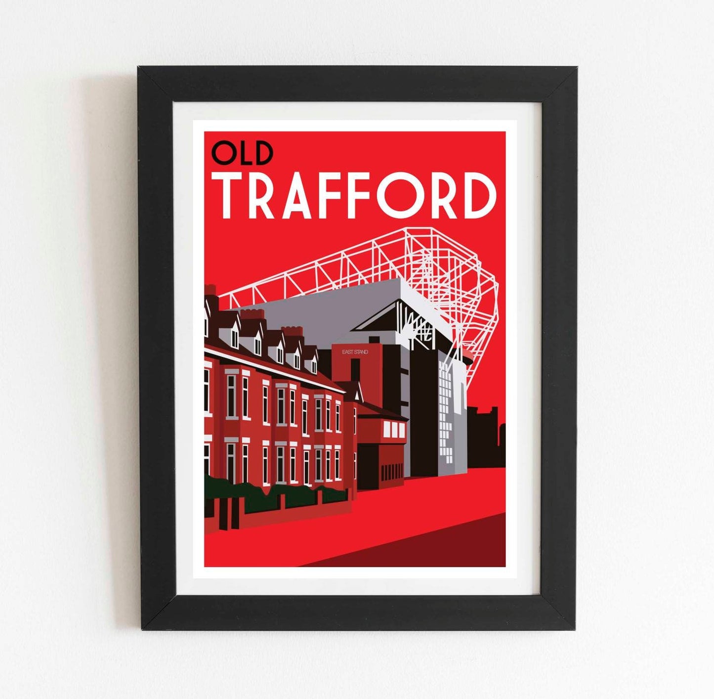 Manchester United Old Trafford Vintage Poster