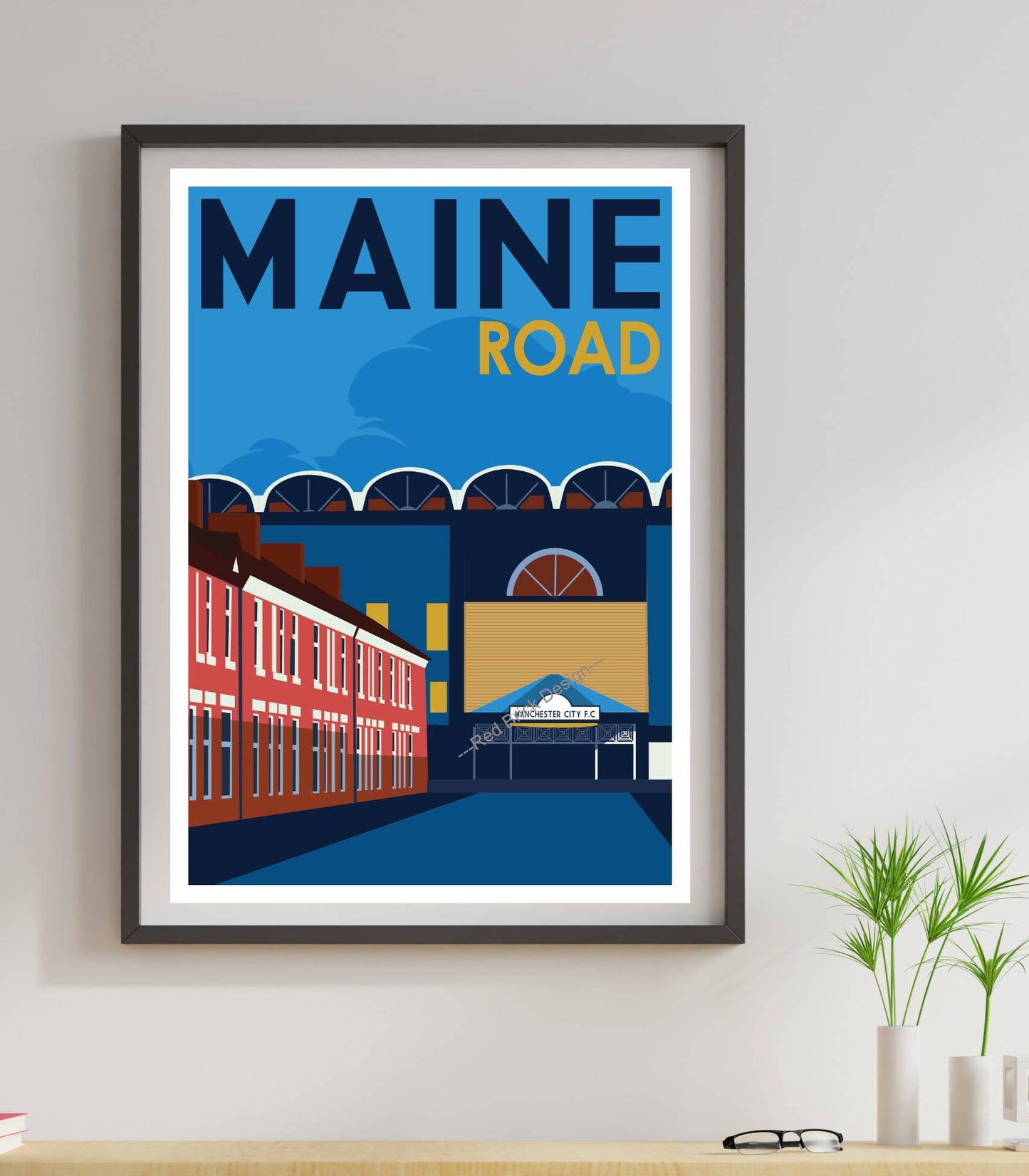 MCFC Maine Road nostalgia poster