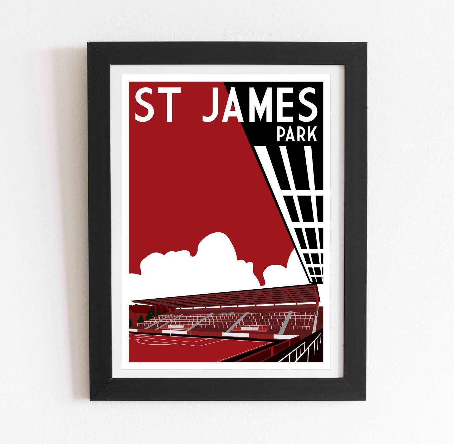 Exeter City St James Park Football Stadium Print