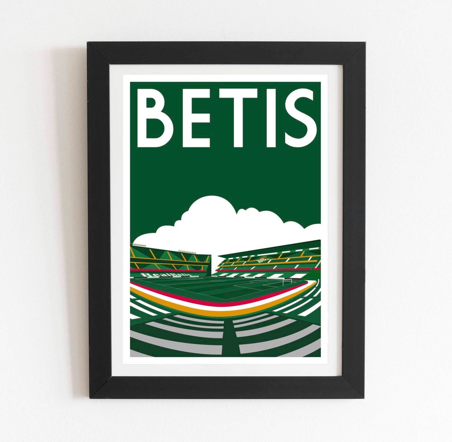 Real Betis retro art print