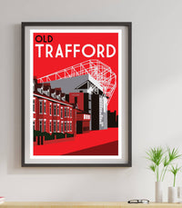 Retro Football Stadium Art Print