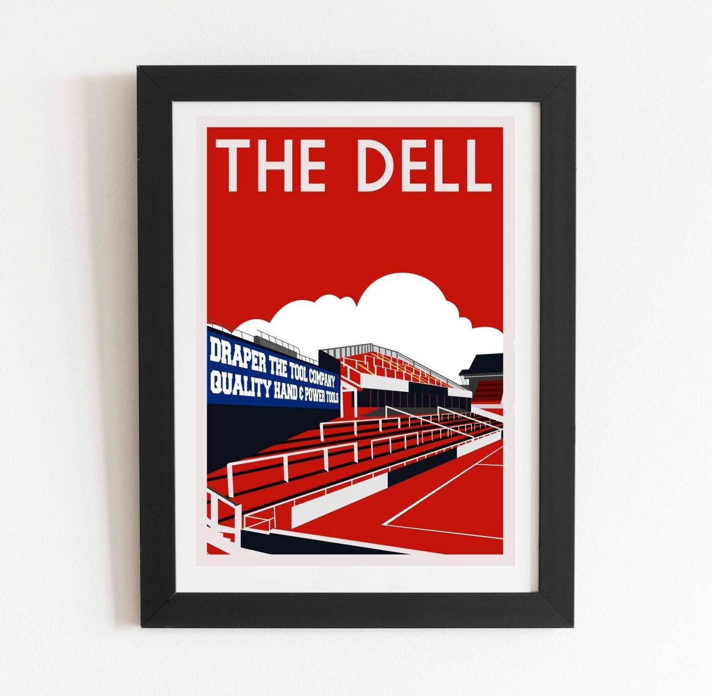 The Dell Southampton FC Retro Poster