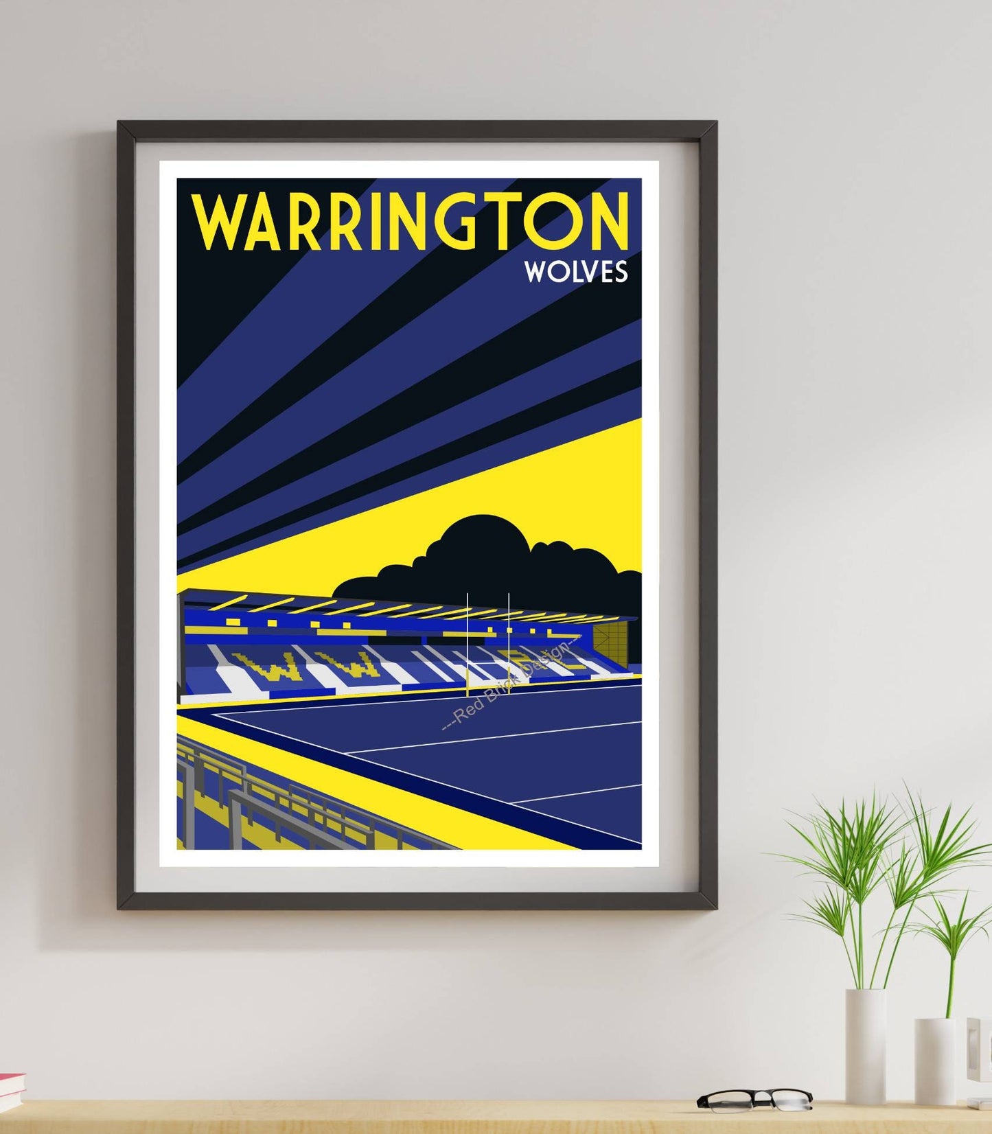 Rugby League Club Stadium Art Print