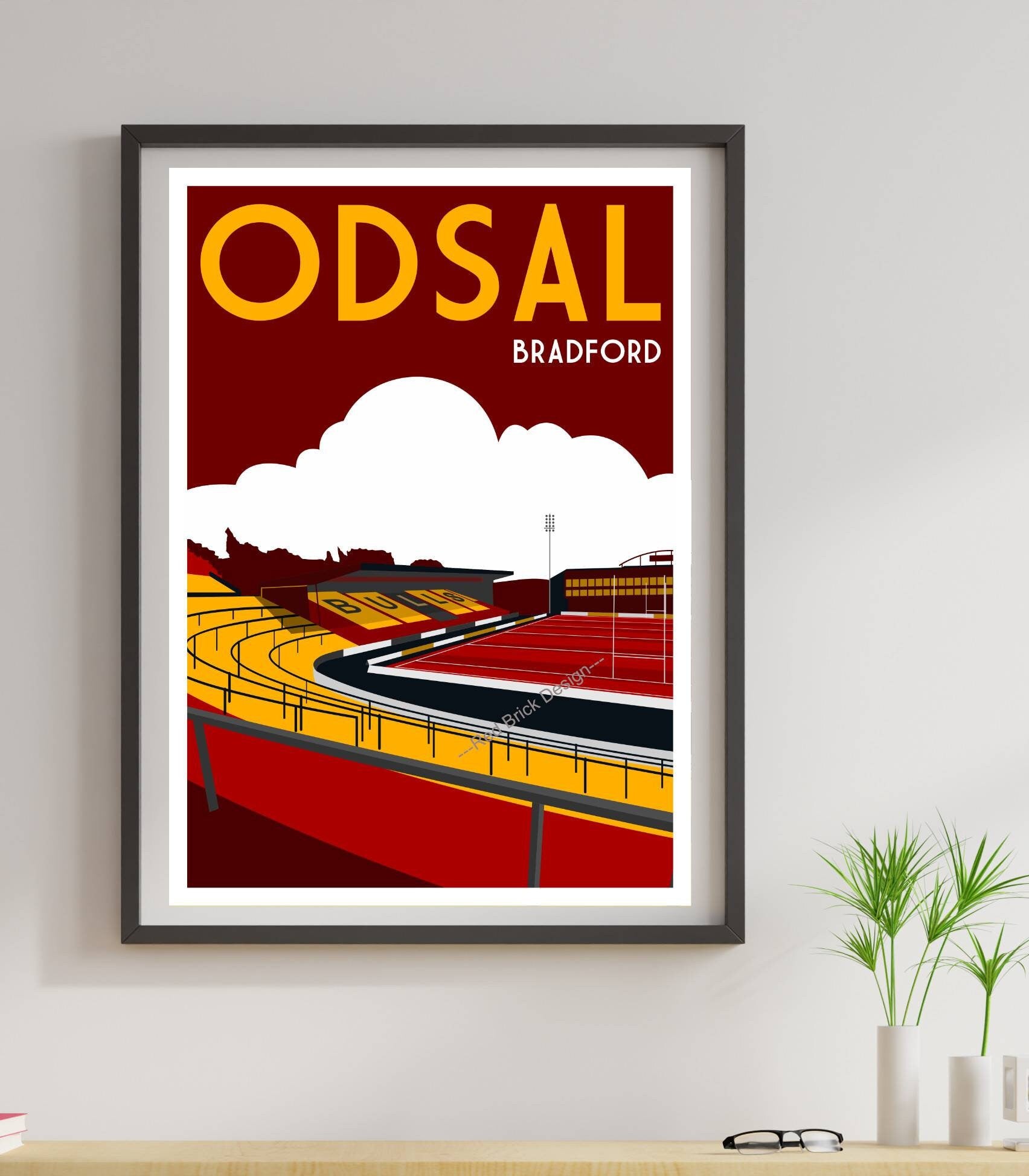 Rugby League stadium poster