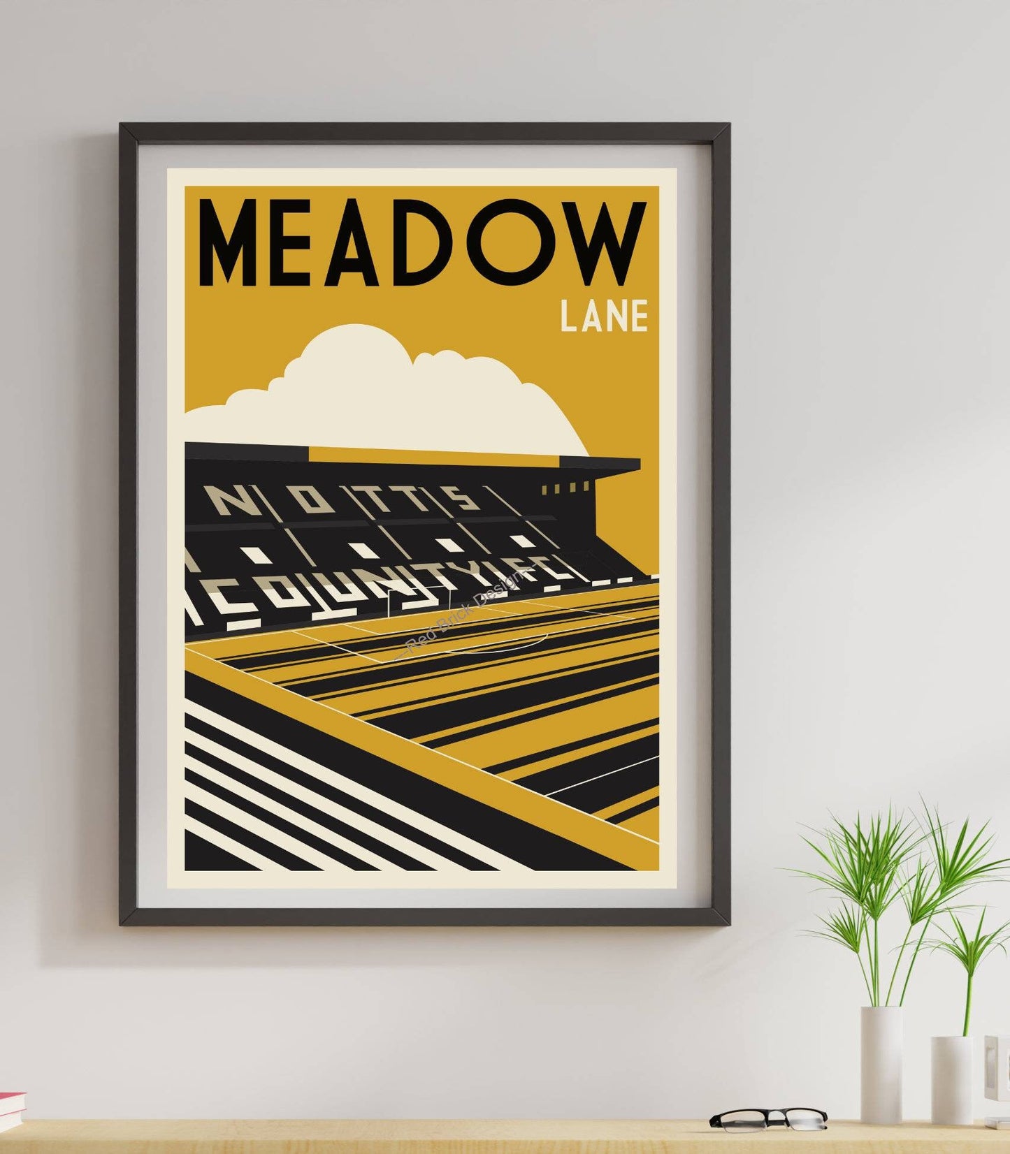 Vintage Football Stadium Art Print