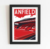 Anfield Kop Football Ground Art Print Poster
