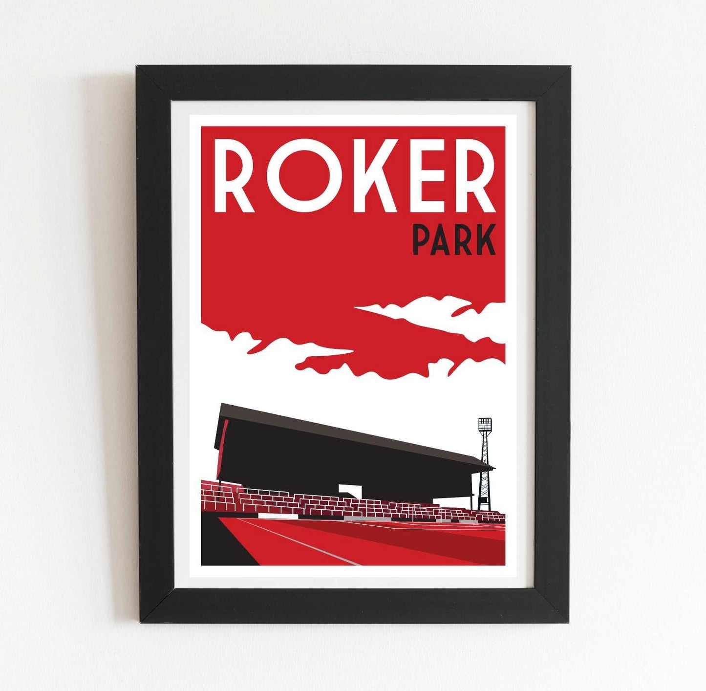 Roker Park Sunderland FC Retro Art Print