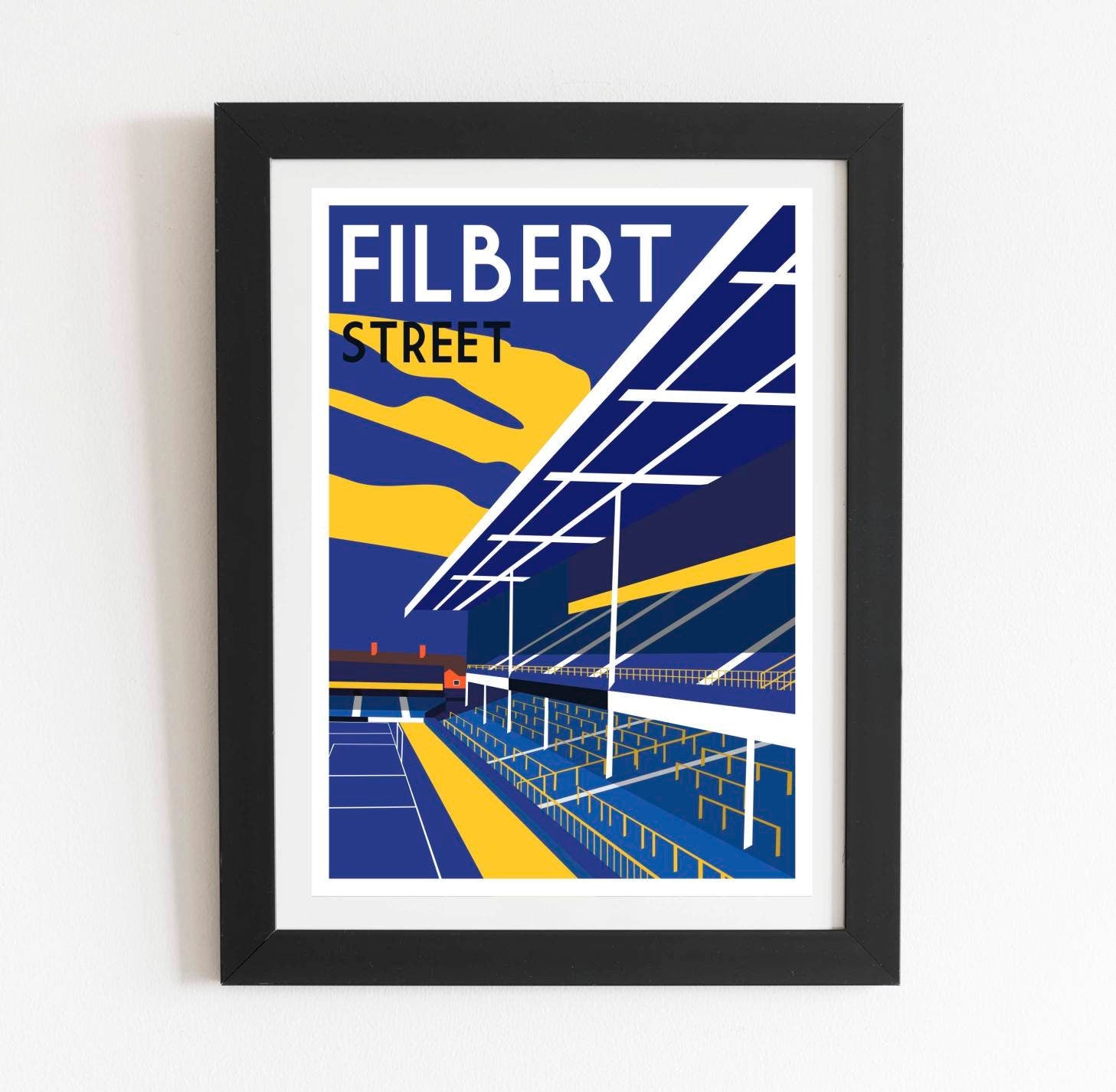 Leicester City Filbert Street Retro Poster