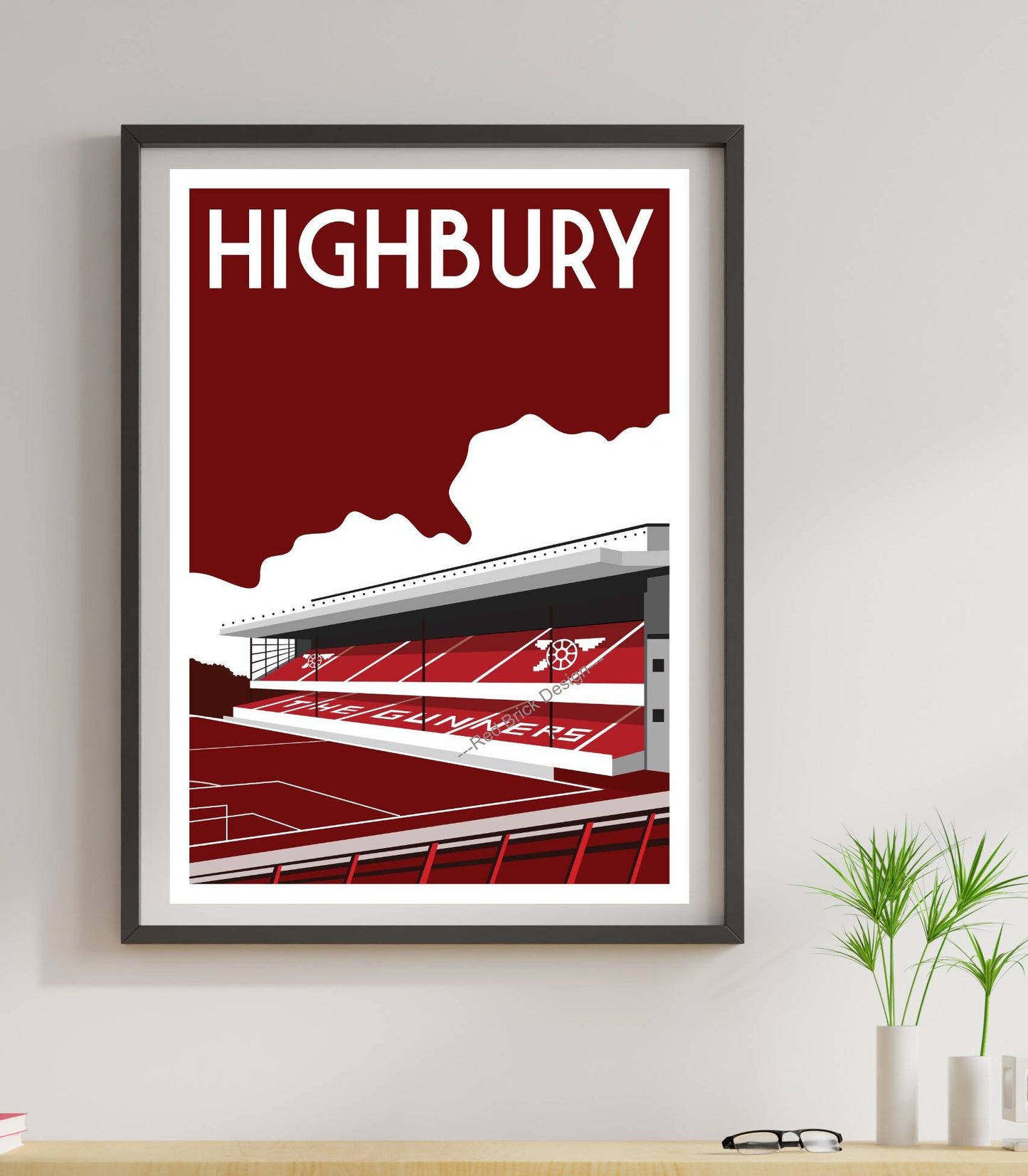 Vintage Football Stadium Art Print