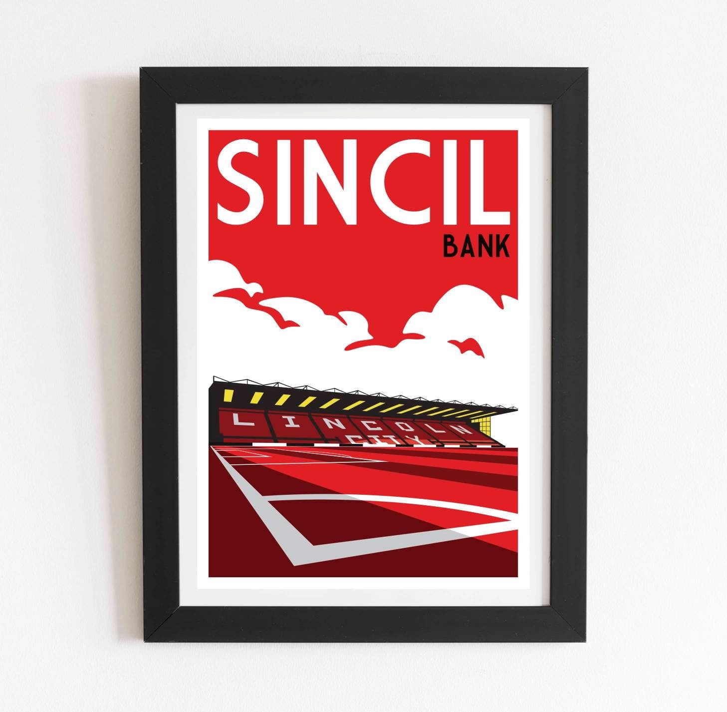 Lincoln City Sincil Bank Poster